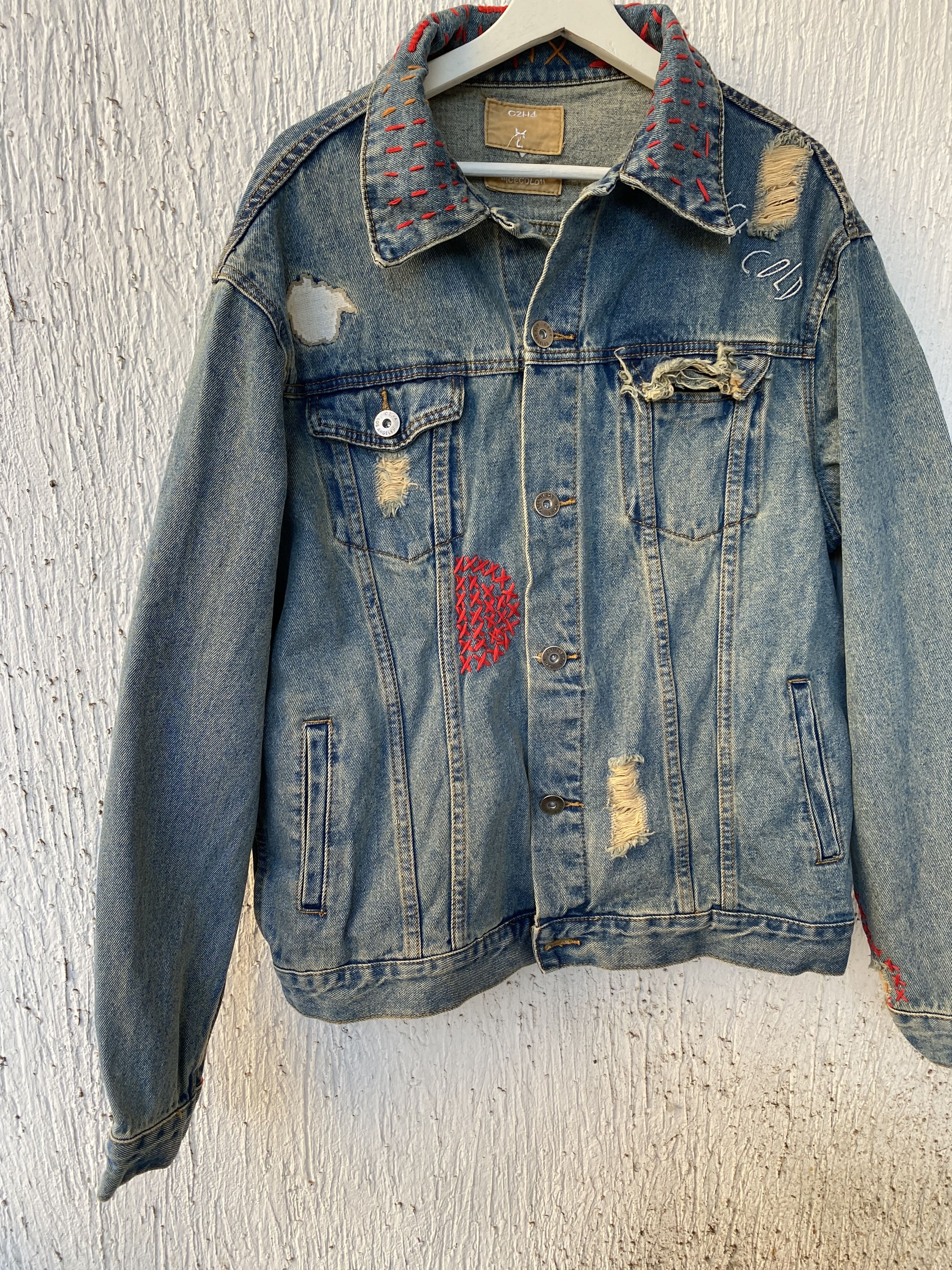 C2H4 destroyed patch jacket Size US M / EU 48-50 / 2 - 3 Thumbnail