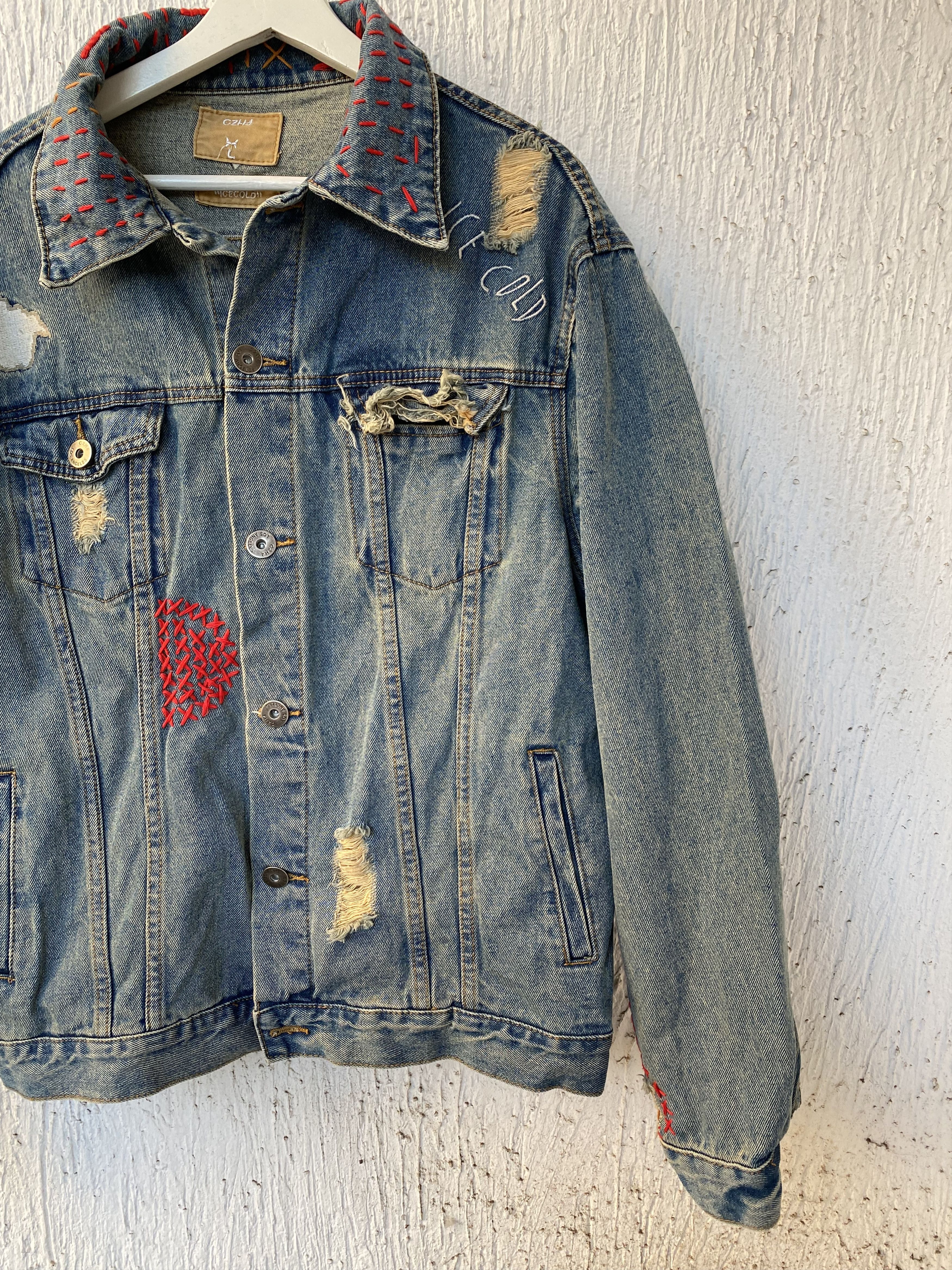 C2H4 destroyed patch jacket Size US M / EU 48-50 / 2 - 2 Thumbnail