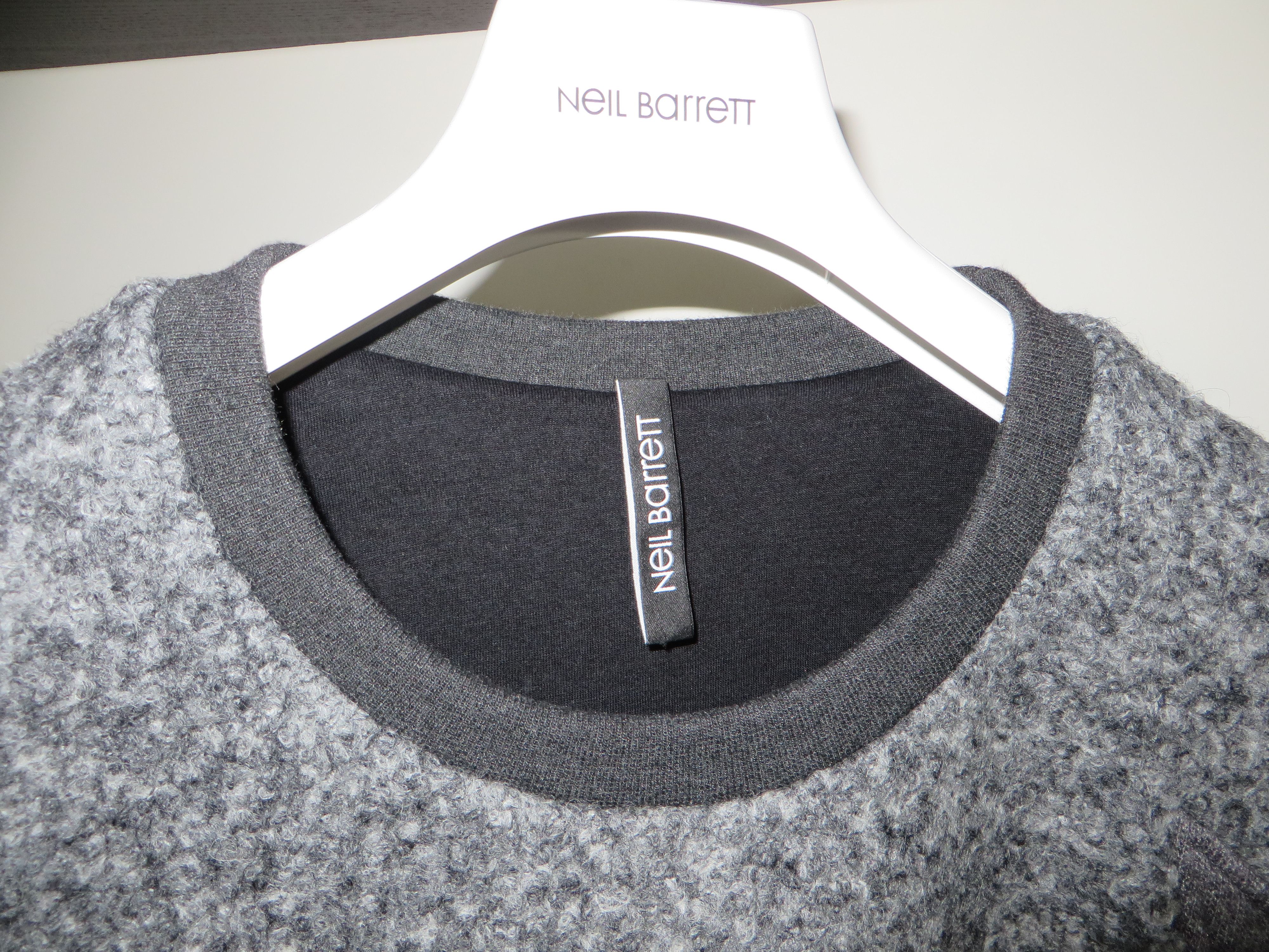Neil Barrett Tweed and neoprene pop-art star sweatshirt Size US M / EU 48-50 / 2 - 5 Thumbnail