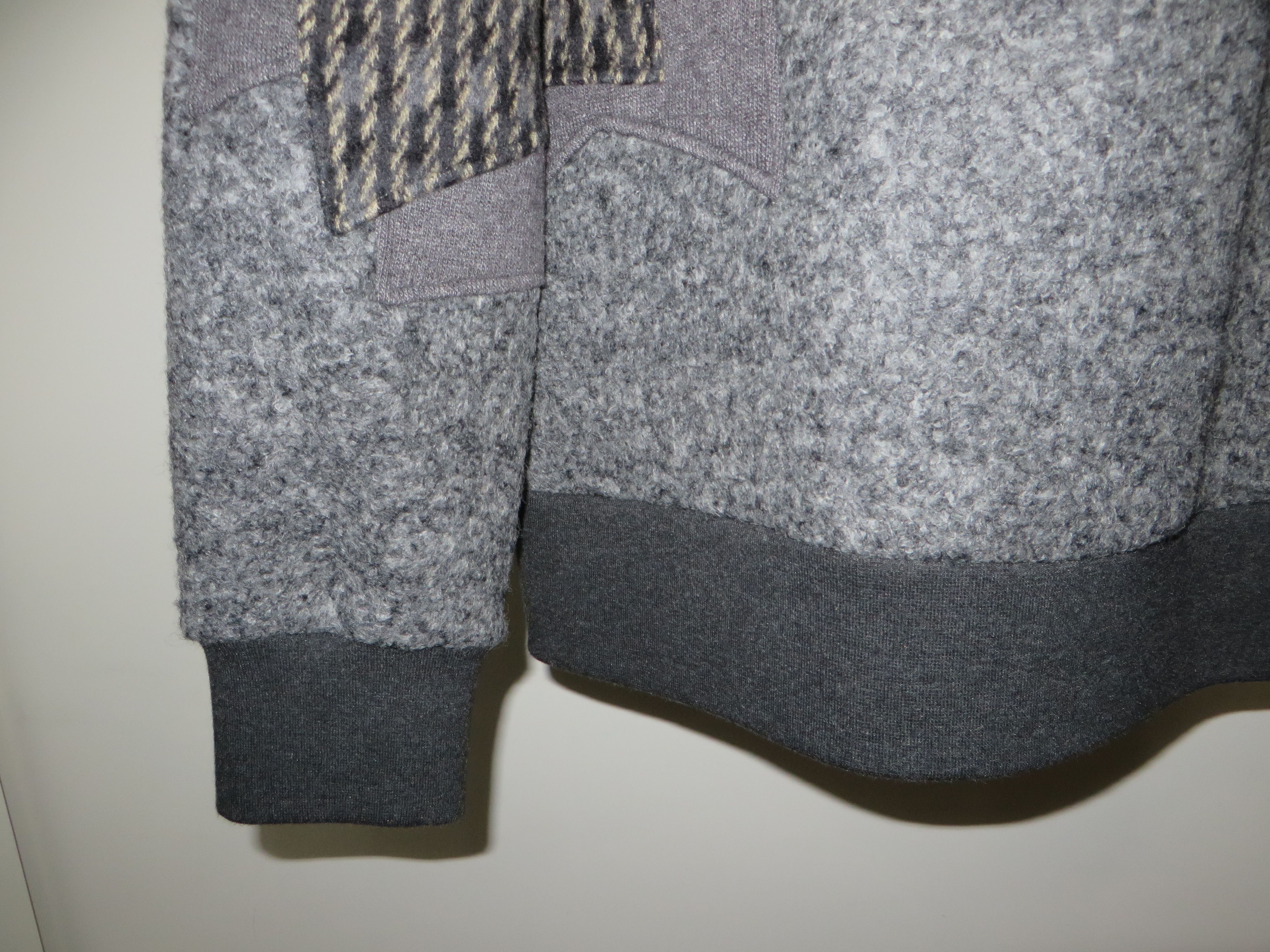 Neil Barrett Tweed and neoprene pop-art star sweatshirt Size US M / EU 48-50 / 2 - 4 Thumbnail