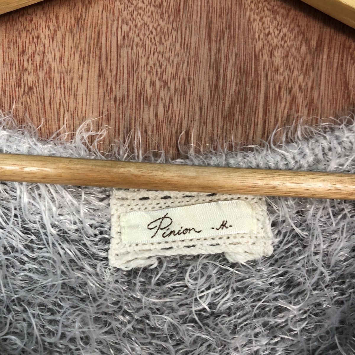 Japanese Brand × OVER THE STRiPES Pinion Stripe Shag Shaggy Fur Mohair Knitwear #6725 Size M / US 6-8 / IT 42-44 - 6 Thumbnail