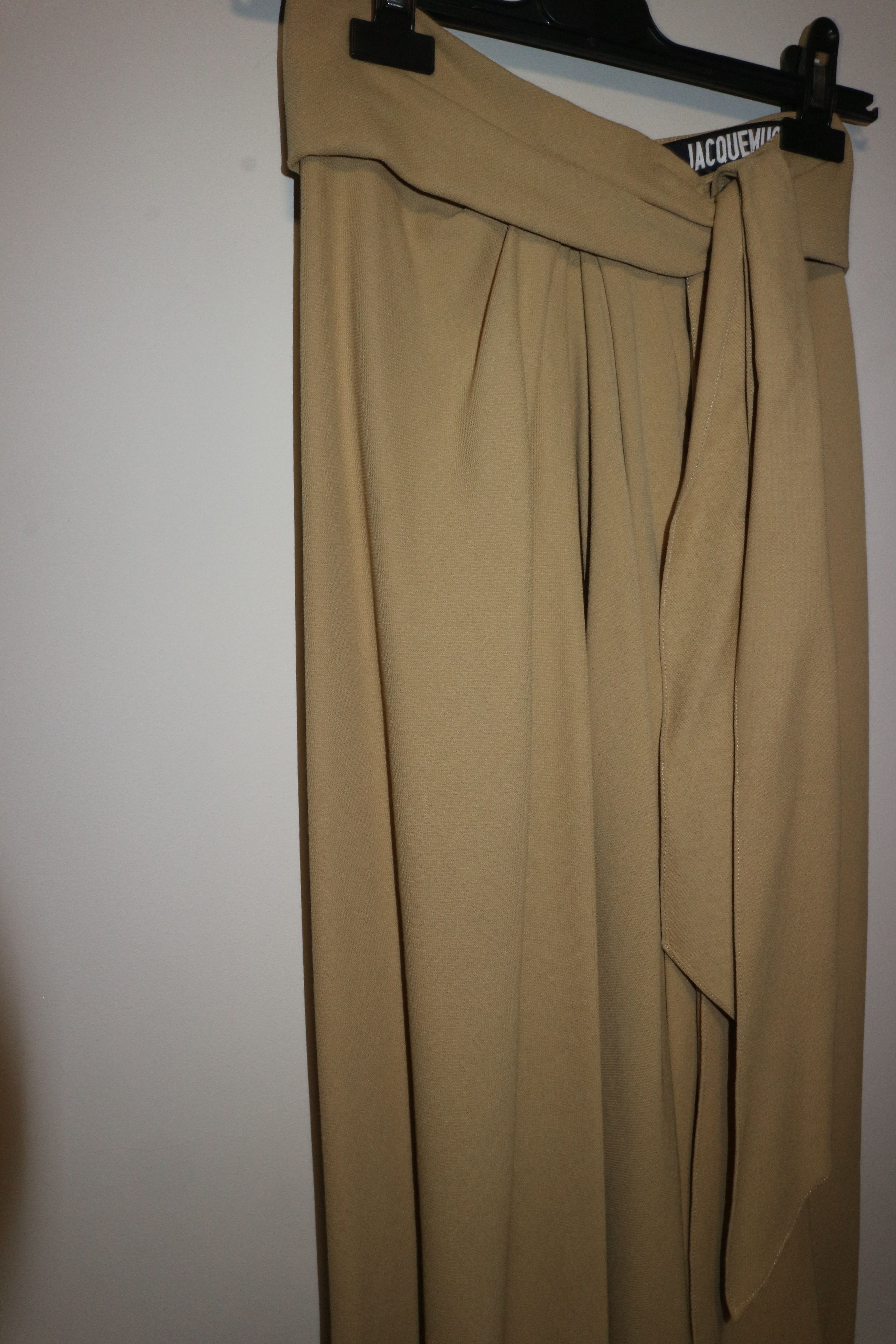 Jacquemus Souela Beige wool skirt Size 25" / US 0 / IT 36 - 4 Thumbnail