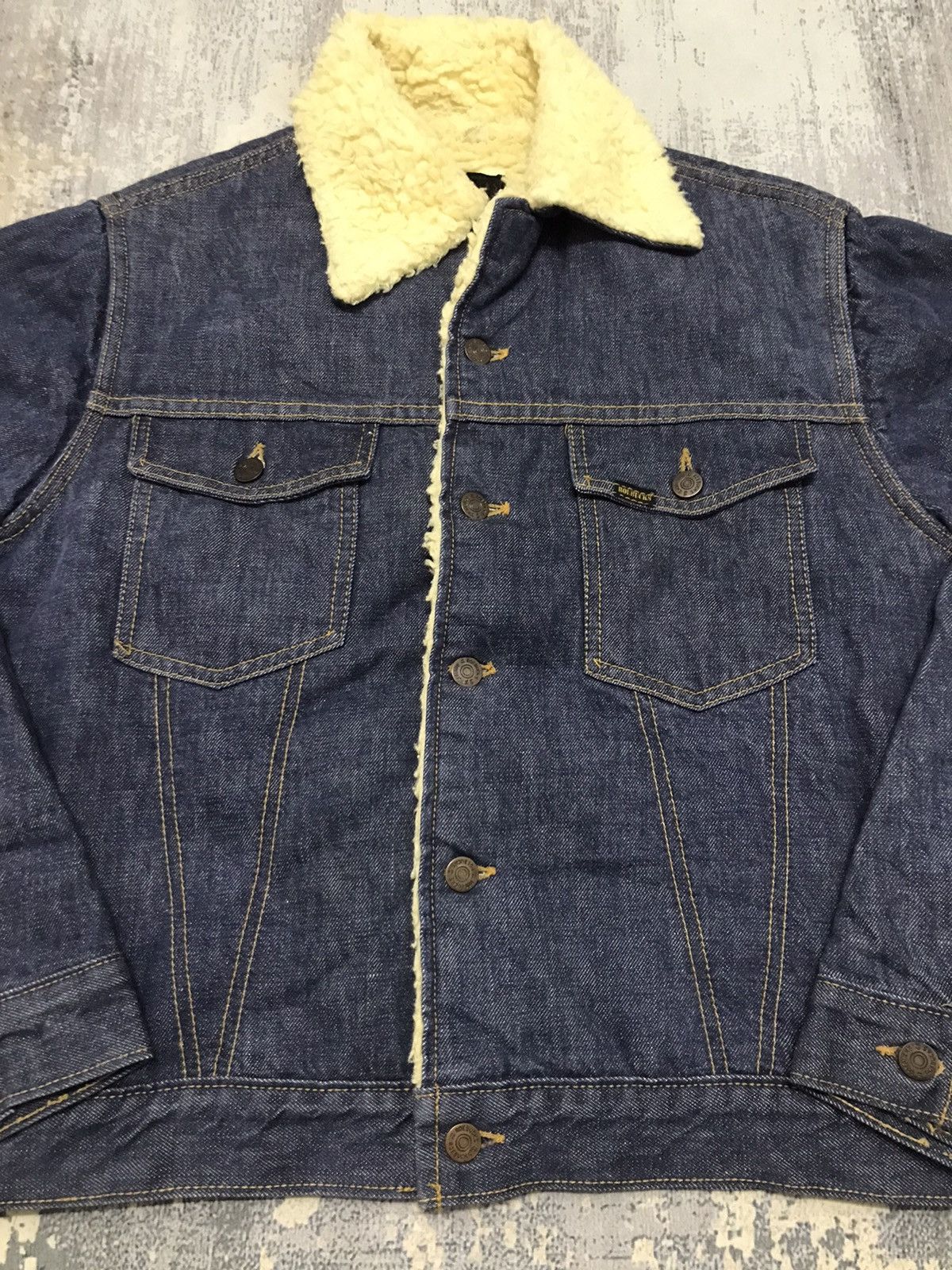 Vintage Vintage Roebucks Denim Sherpa Jacket Size US M / EU 48-50 / 2 - 2 Thumbnail