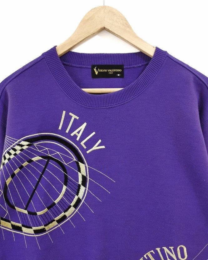 Valentino × Vintage Silvio Valentino Embroidered Logo Sweatshirt | M Size US M / EU 48-50 / 2 - 3 Thumbnail