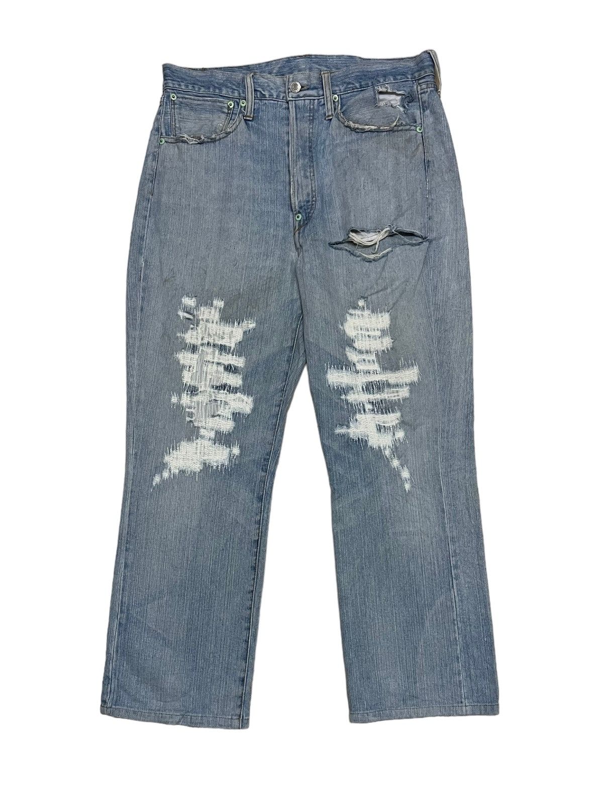 Vintage Japan Designer Joee Martin Distressed Denim
