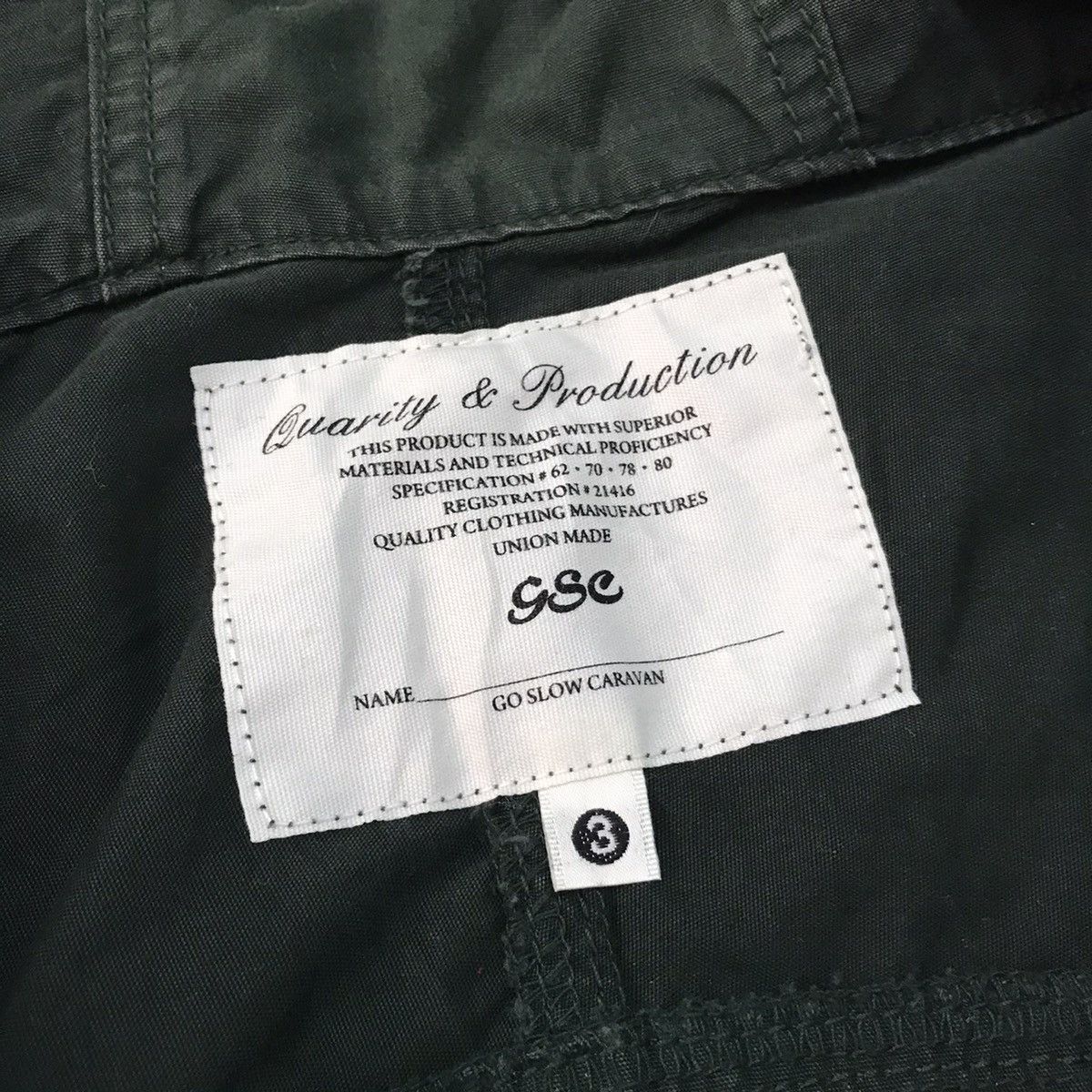 go slow caravan GSC Go Slow Caravan Half Zip Jacket Big Compartment Pocket Size US M / EU 48-50 / 2 - 14 Thumbnail