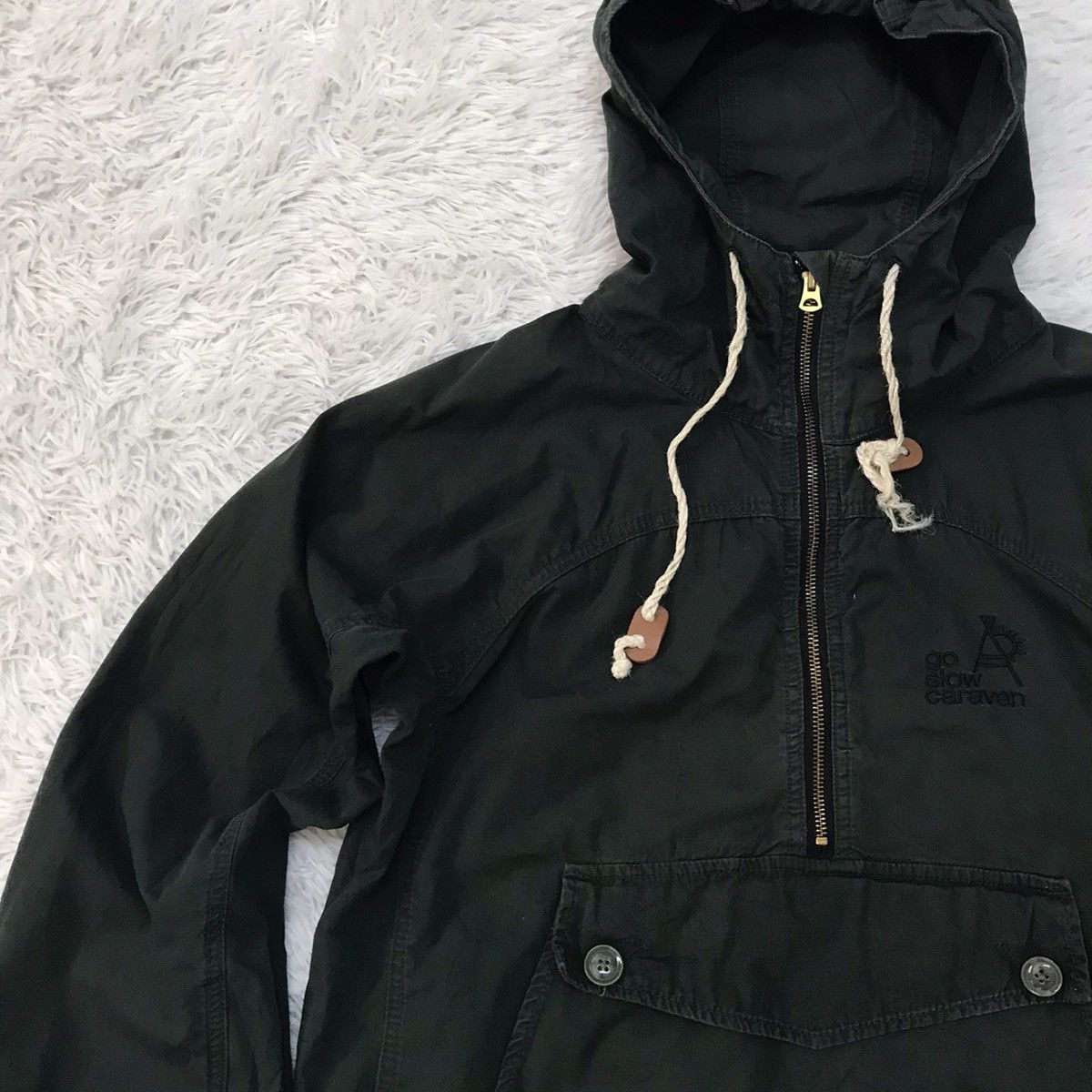 go slow caravan GSC Go Slow Caravan Half Zip Jacket Big Compartment Pocket Size US M / EU 48-50 / 2 - 3 Thumbnail