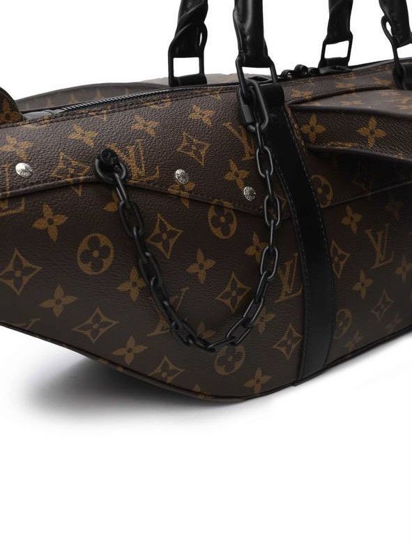LOUIS VUITTON AIRPLANE BAG MONOGRAM CANVAS SILVER HARDWARE