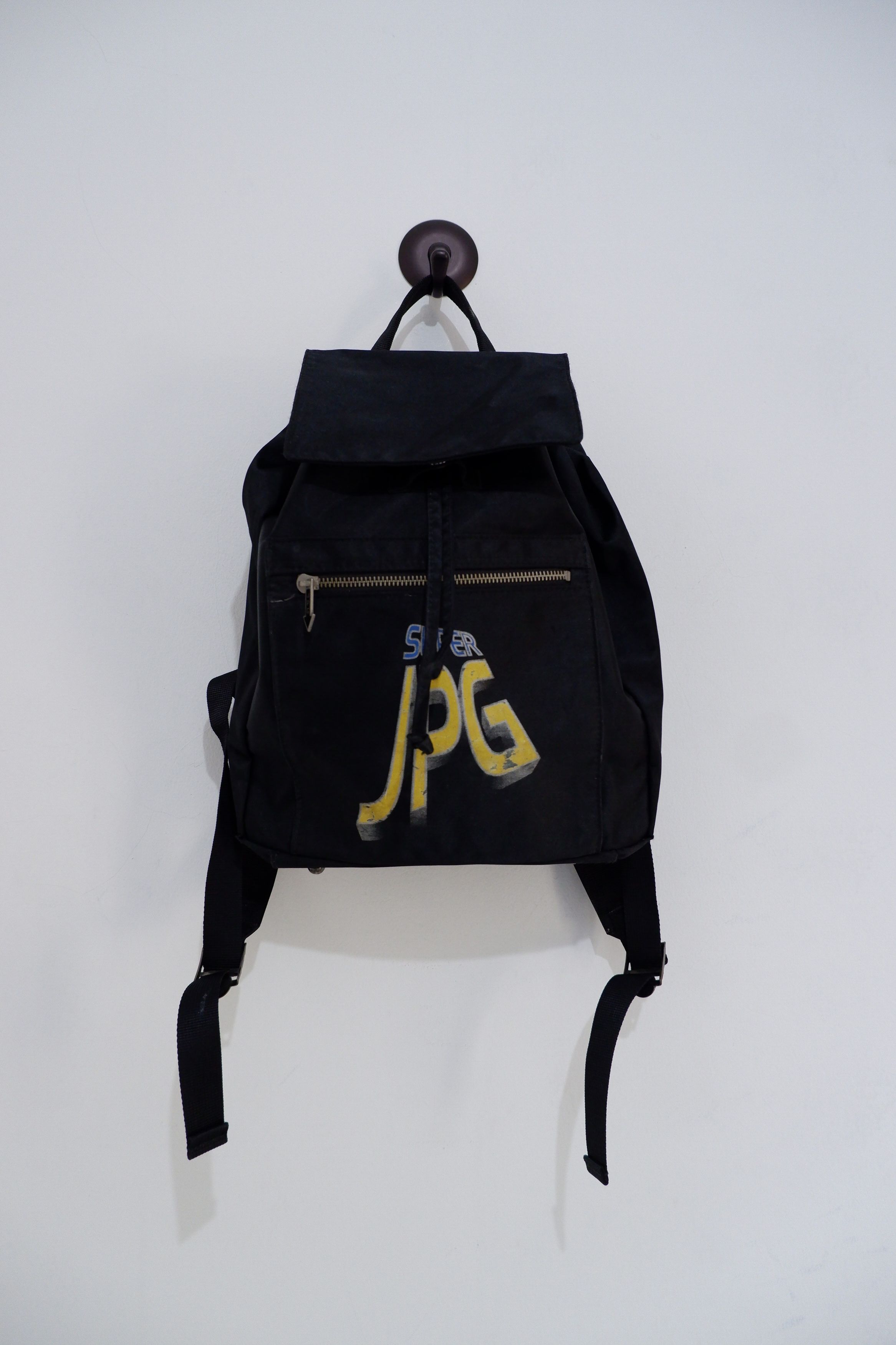 Pre-owned Jean Paul Gaultier Vintage Archive 90's  Super Jpg Backpack In Black