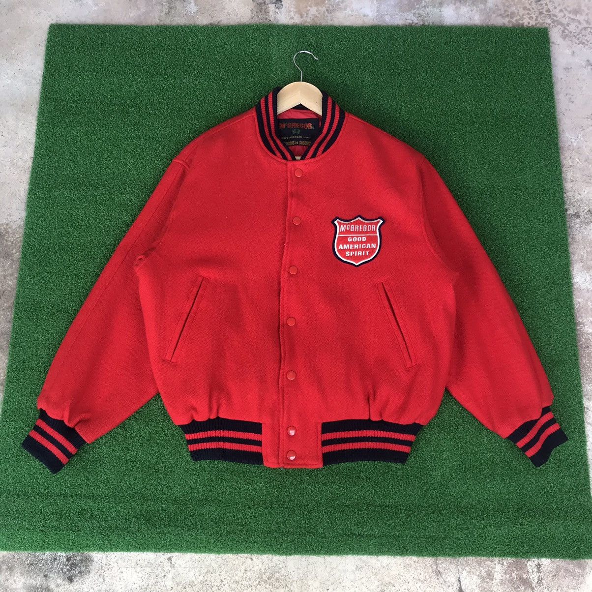 McGregor RARE🔥McGregor OFFICIAL JAPAN! Varsity wool vintage Size US M / EU 48-50 / 2 - 2 Thumbnail