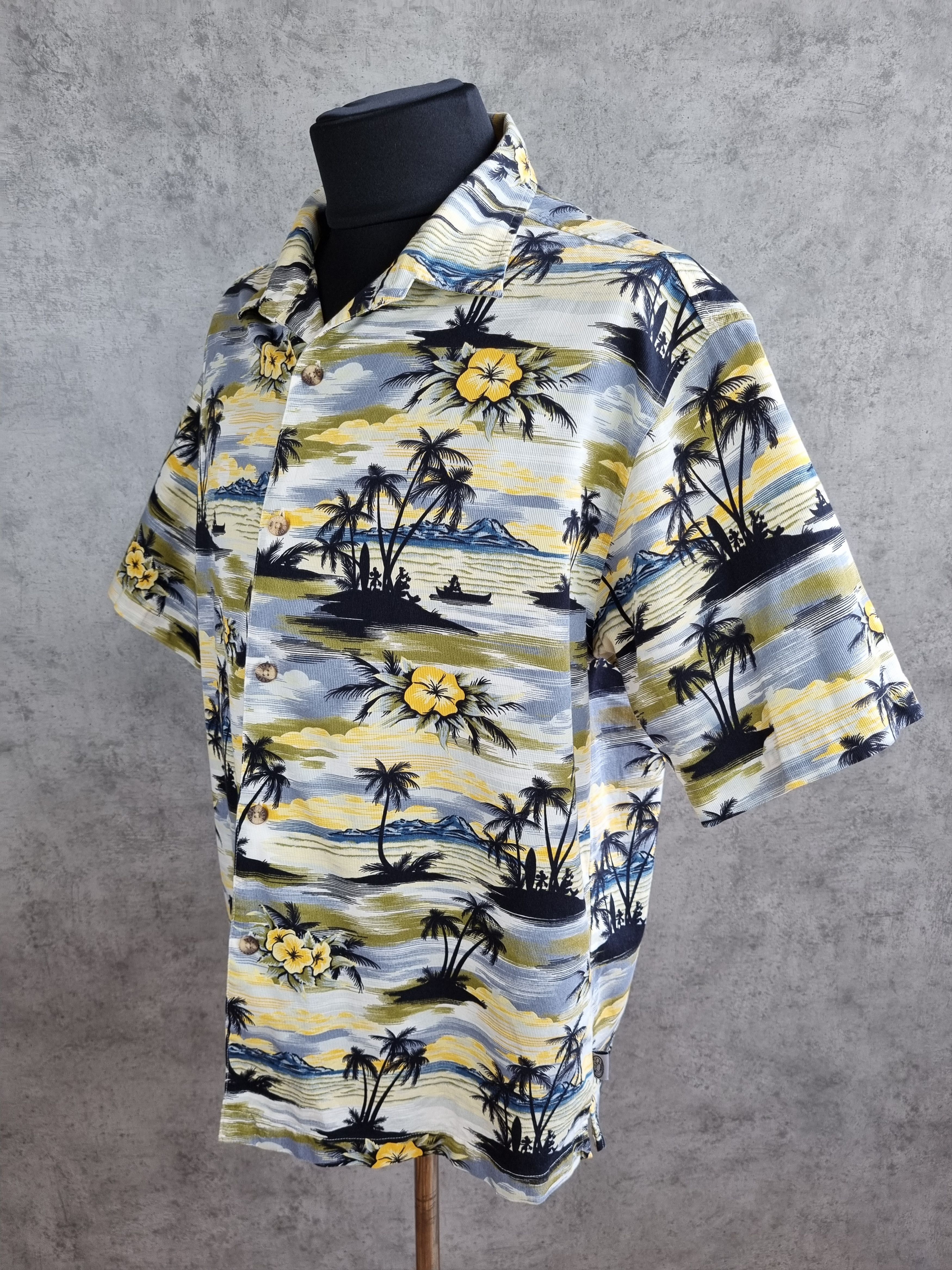 Disney × Vintage Hawaiian Surf Mickey Mouse Goofy Pluto Funny Shirt Size US L / EU 52-54 / 3 - 2 Thumbnail