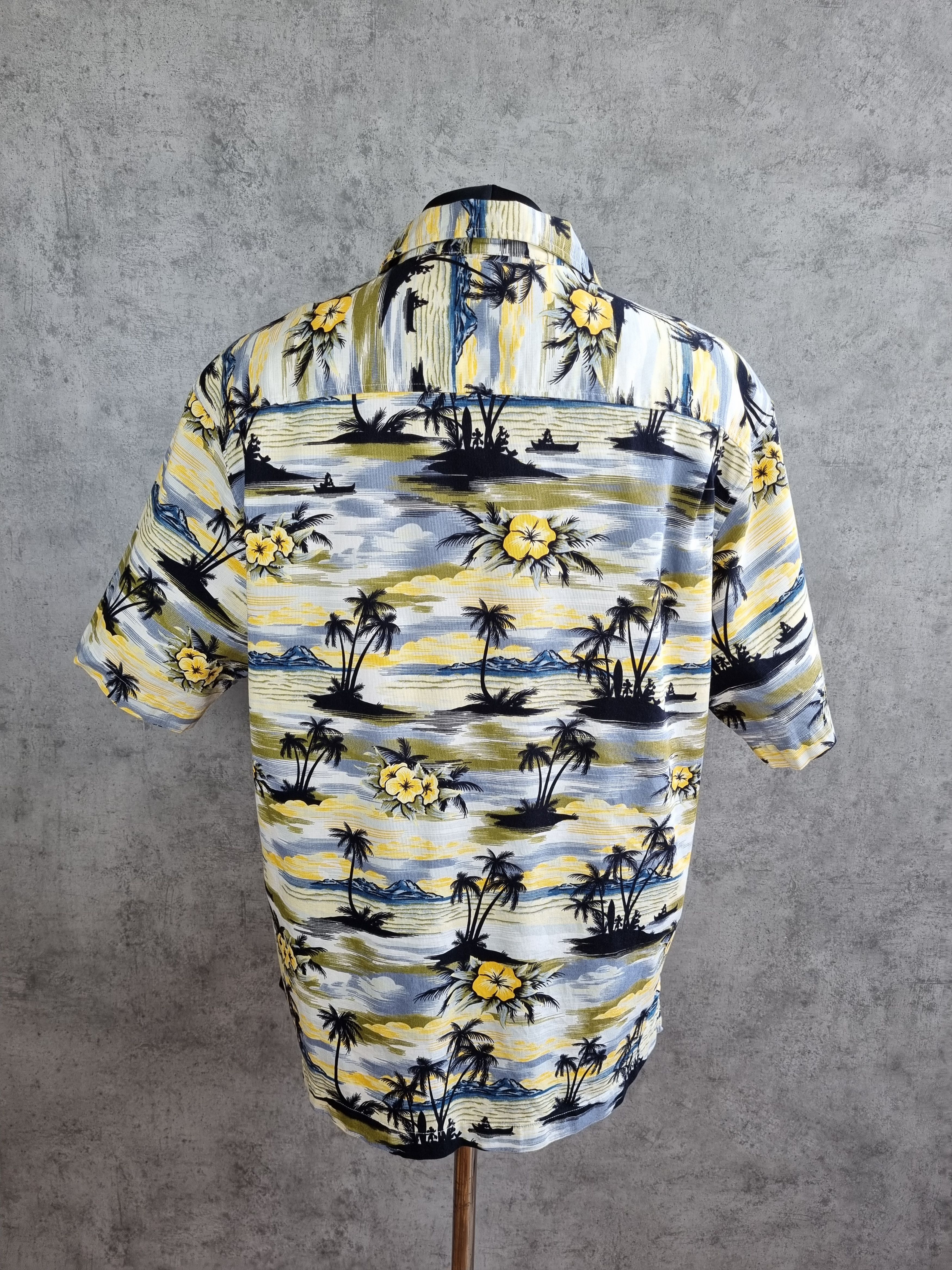 Disney × Vintage Hawaiian Surf Mickey Mouse Goofy Pluto Funny Shirt Size US L / EU 52-54 / 3 - 5 Thumbnail