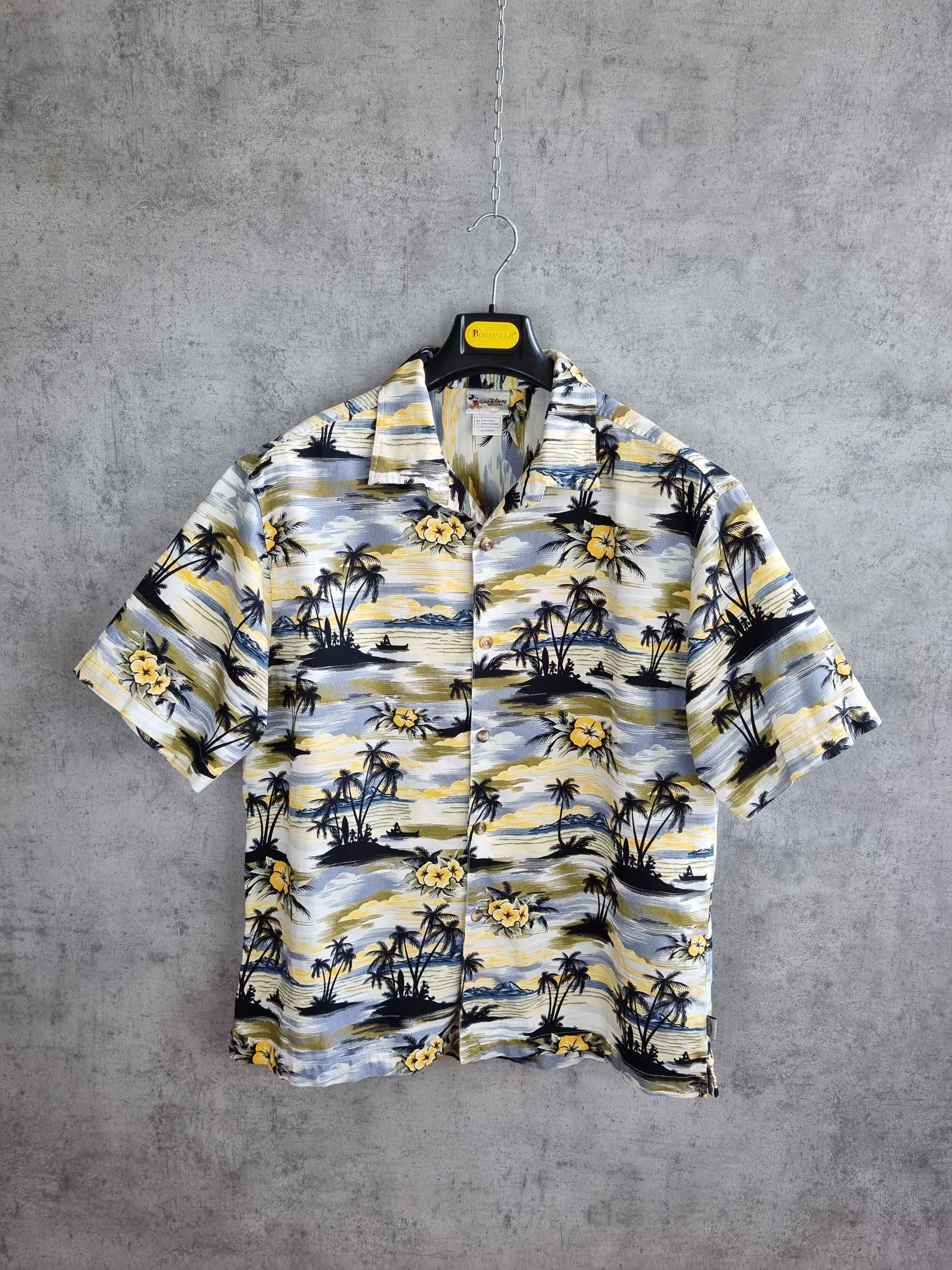 Disney × Vintage Hawaiian Surf Mickey Mouse Goofy Pluto Funny Shirt Size US L / EU 52-54 / 3 - 3 Thumbnail