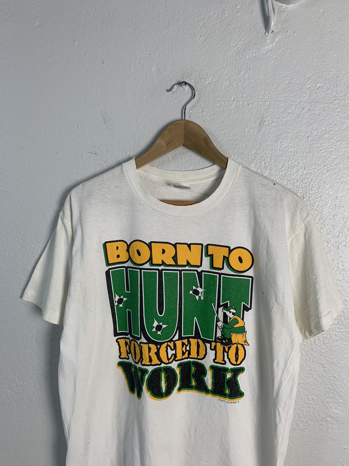 Anvil Vintage 97 Anvil Born To Hunt Forced To Work Tee Size US L / EU 52-54 / 3 - 4 Thumbnail