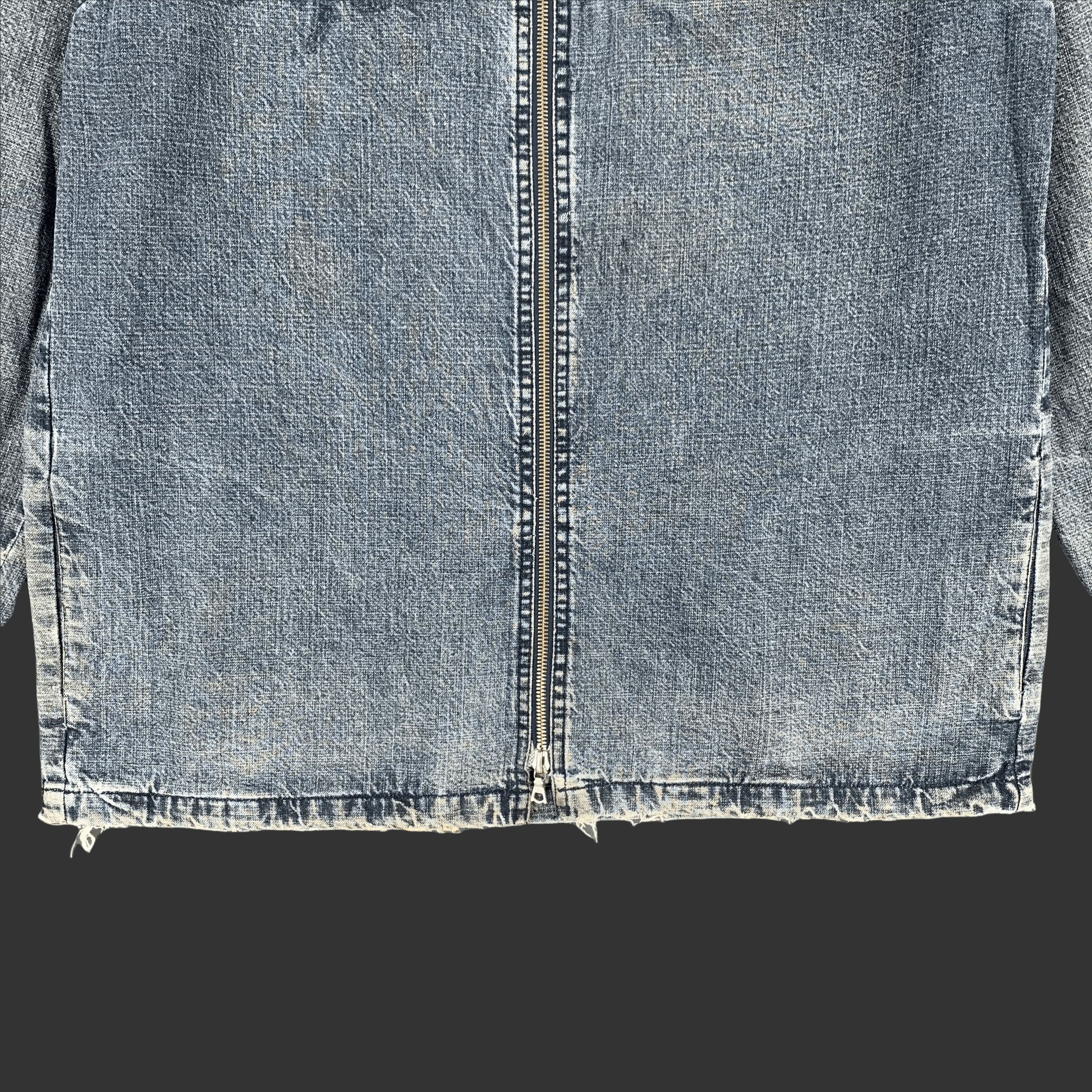 A.P.C. APC TRASHED DISTRESS WASHED DENIM JACKET #3222-62 Size US M / EU 48-50 / 2 - 8 Thumbnail