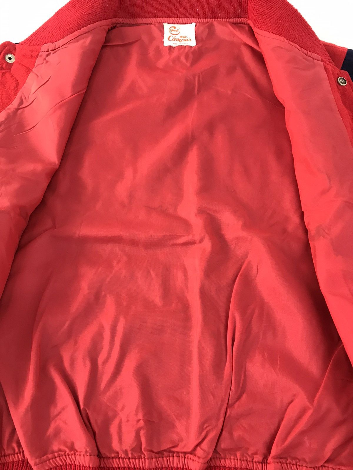 Japanese Brand Vintage Varsity Jacket Wool Quilted Inner Snap Button Size US M / EU 48-50 / 2 - 6 Thumbnail