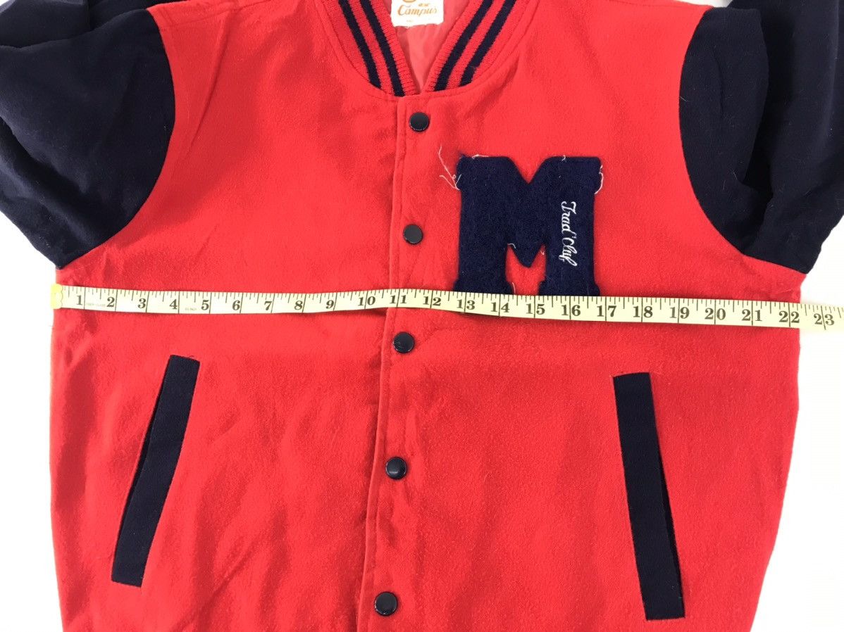 Japanese Brand Vintage Varsity Jacket Wool Quilted Inner Snap Button Size US M / EU 48-50 / 2 - 10 Thumbnail