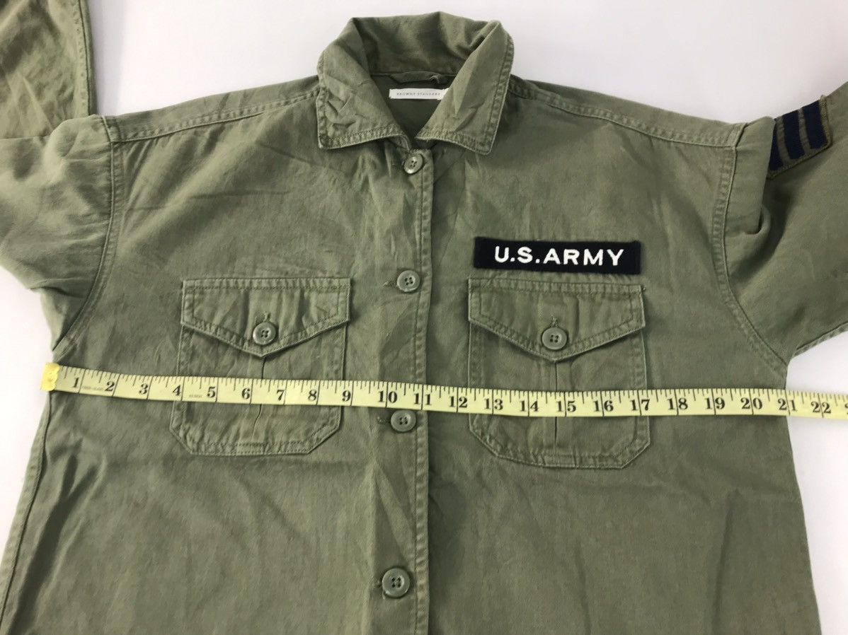 Vintage US Army Olive Green Khakis Button Up Shirt Sergeant Size US S / EU 44-46 / 1 - 11 Thumbnail