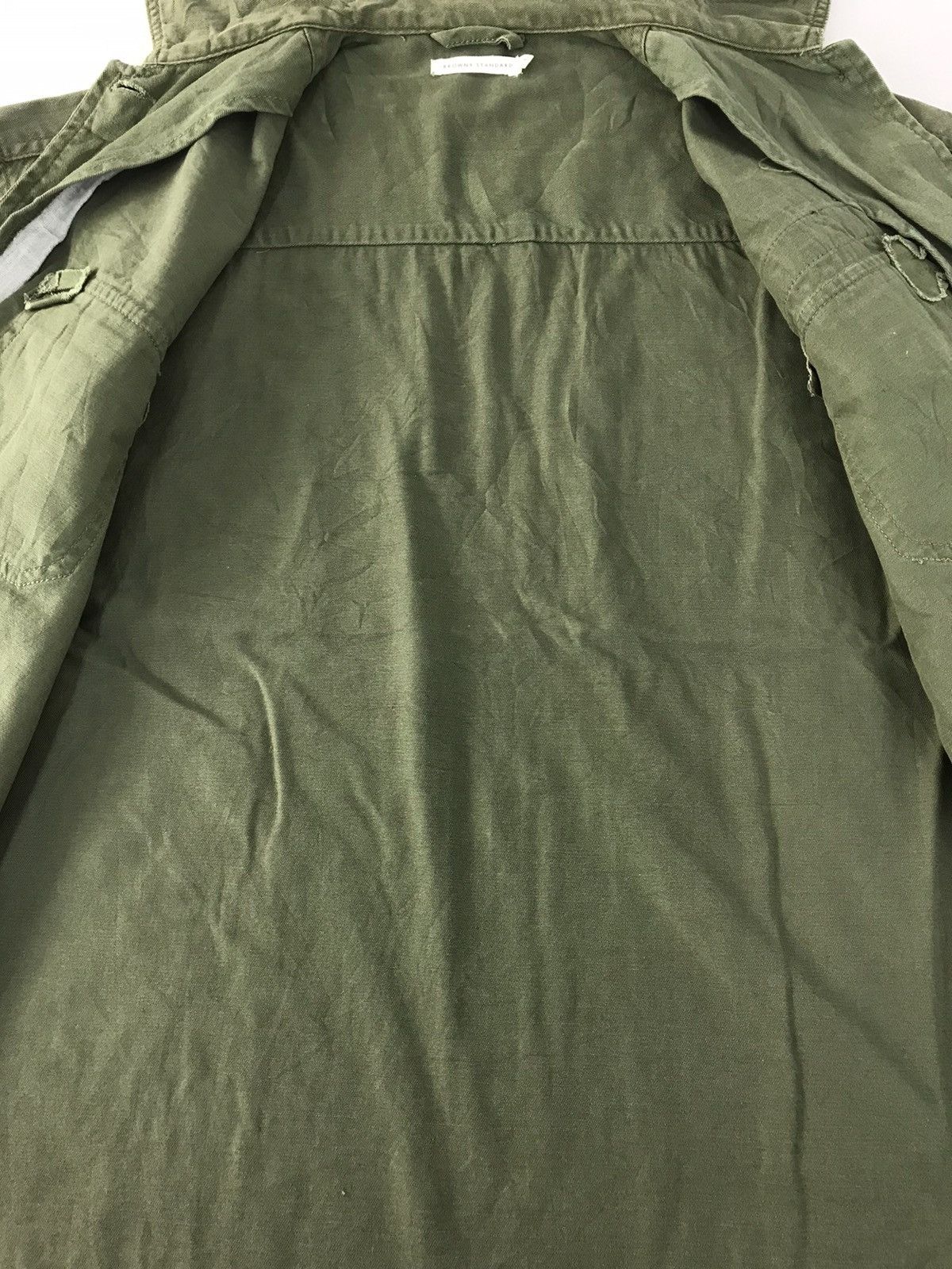 Vintage US Army Olive Green Khakis Button Up Shirt Sergeant Size US S / EU 44-46 / 1 - 7 Thumbnail