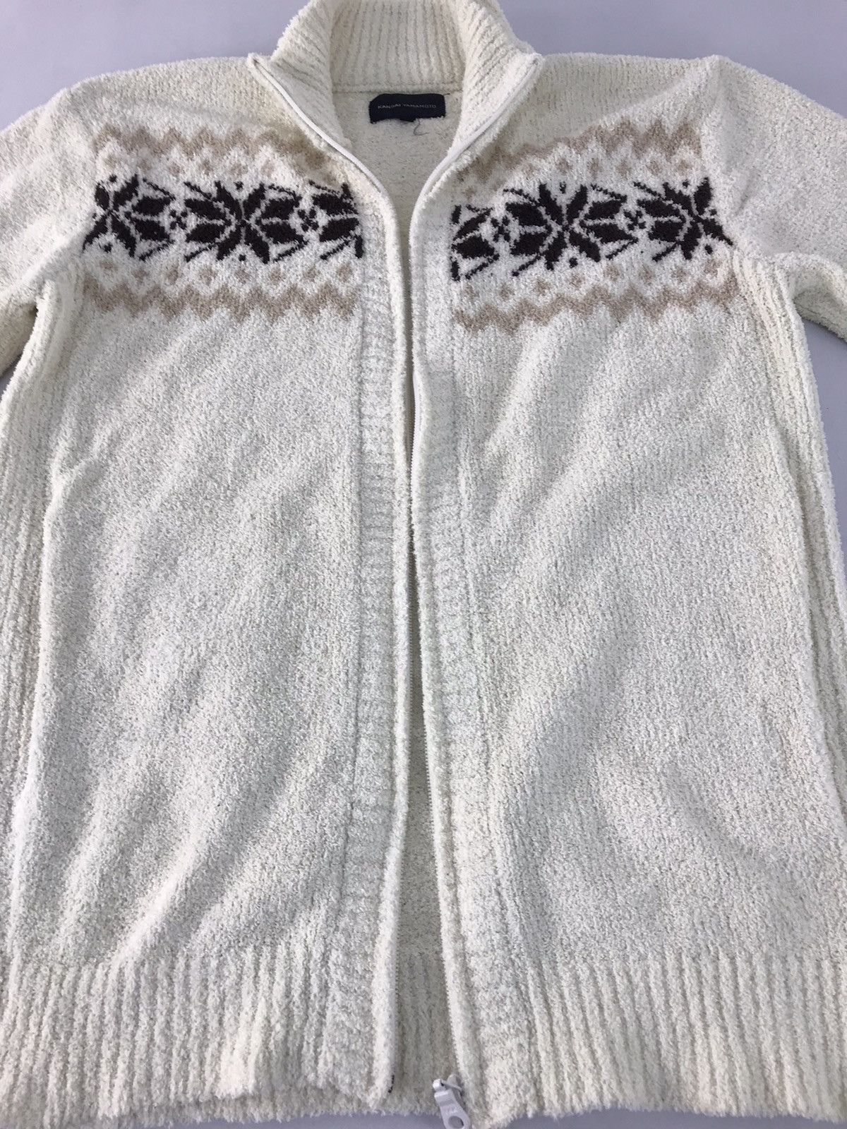 Japanese Brand × Kansai Yamamoto Kansai Yamamoto Fleece Sweater Abstract Native Knitwear Size M / US 6-8 / IT 42-44 - 5 Thumbnail
