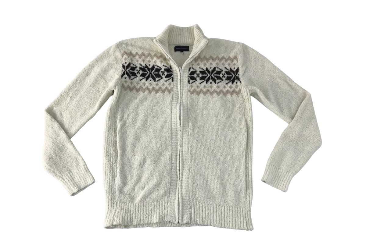 Japanese Brand × Kansai Yamamoto Kansai Yamamoto Fleece Sweater Abstract Native Knitwear Size M / US 6-8 / IT 42-44 - 1 Thumbnail