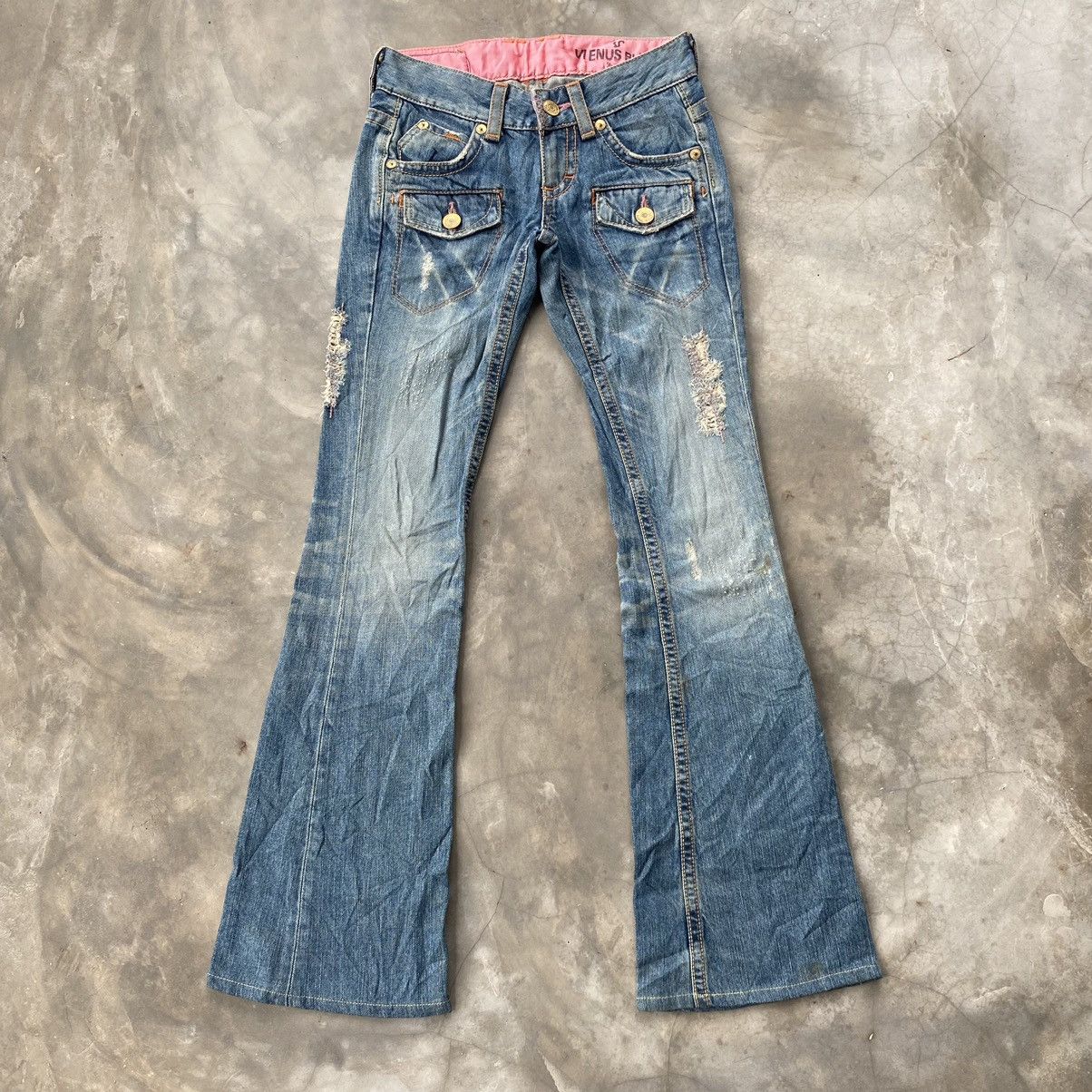 Edwin × Japanese Brand Edwin flare jeans multiple pocket embroidery distressed Size 26" / US 2 / IT 38 - 7 Thumbnail