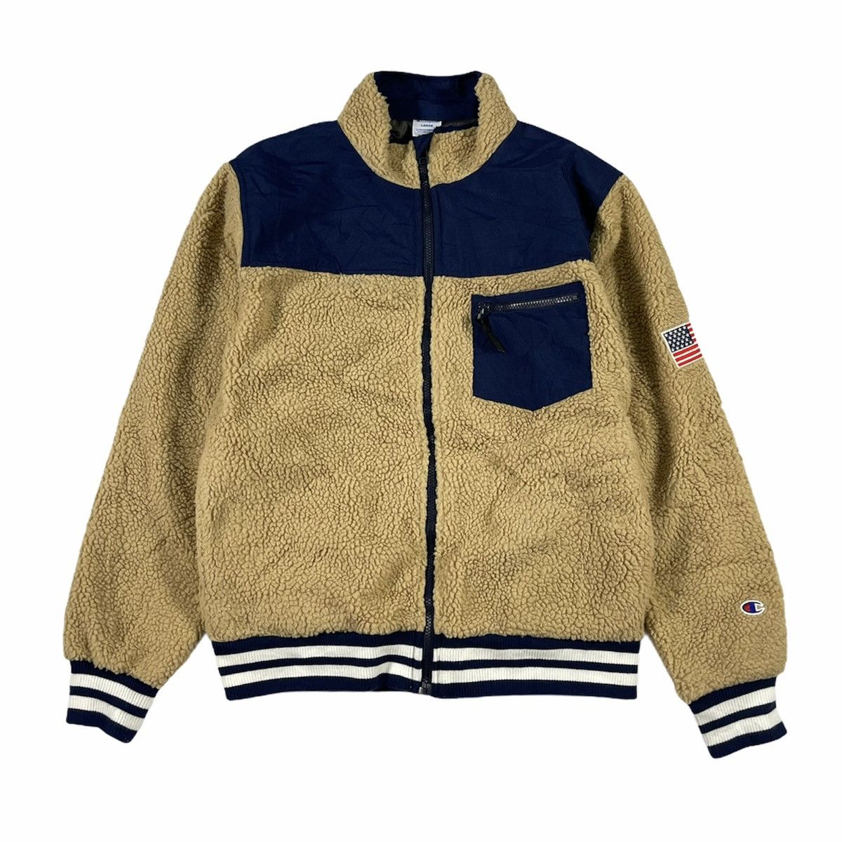 Champion Vintage Champion one pocket sherpa zipper jacket Size US L / EU 52-54 / 3 - 1 Thumbnail