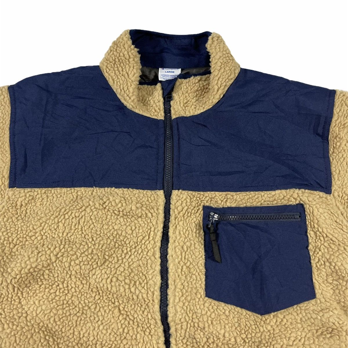 Champion Vintage Champion one pocket sherpa zipper jacket Size US L / EU 52-54 / 3 - 3 Thumbnail