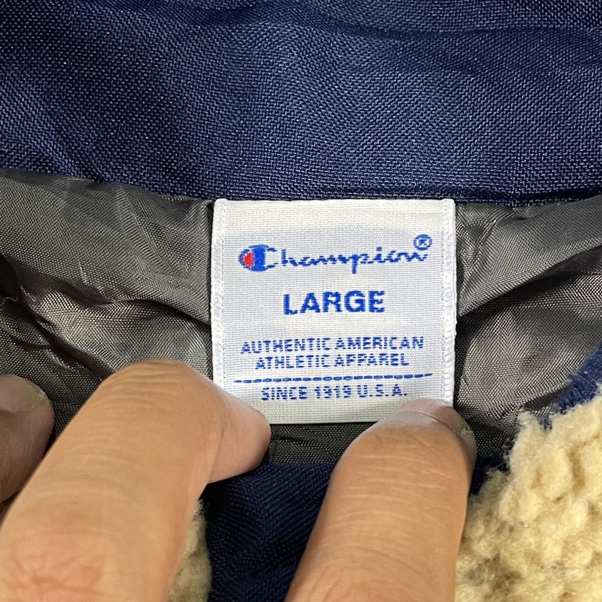 Champion Vintage Champion one pocket sherpa zipper jacket Size US L / EU 52-54 / 3 - 7 Thumbnail