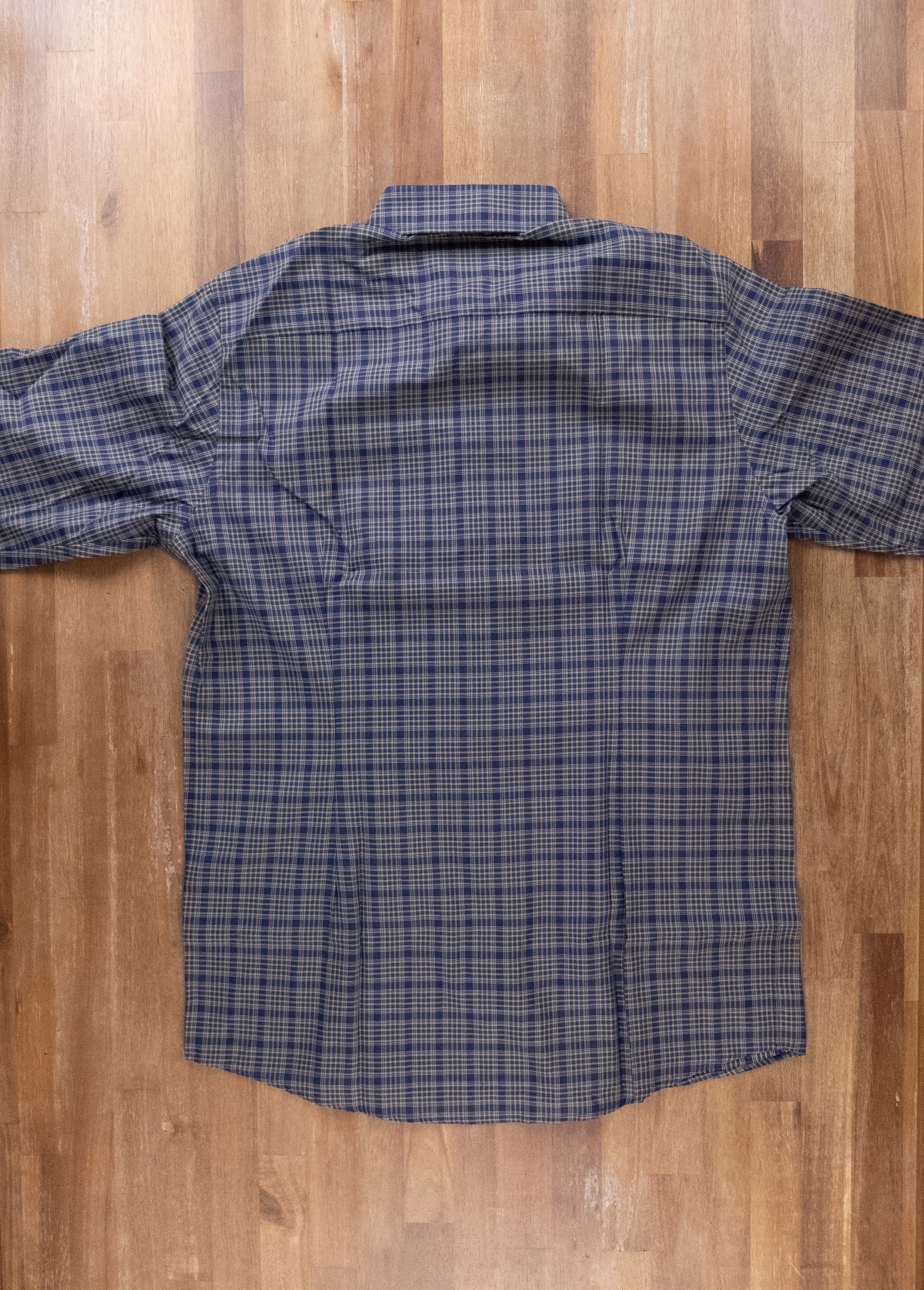 Eton ETON navy blue & green Contemporary fit plaid shirt 41 16 Size US L / EU 52-54 / 3 - 5 Thumbnail