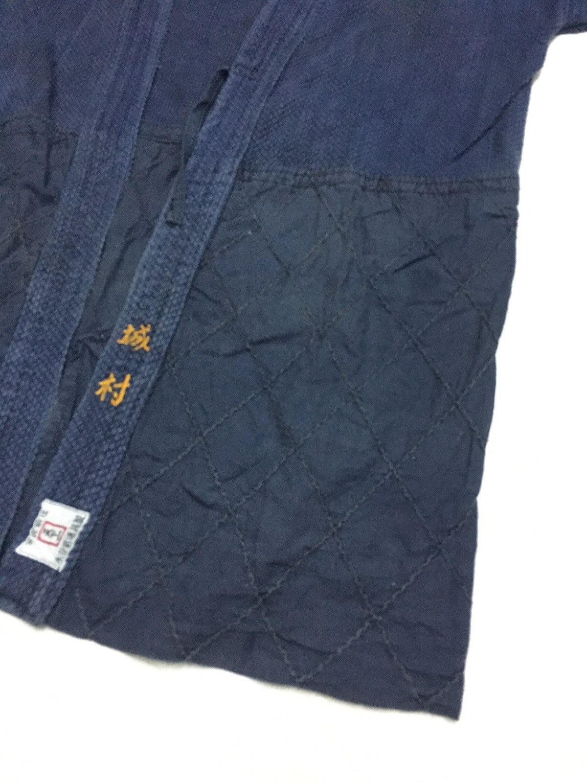 Indigo × Japanese Brand Japanese Aizome Boro Indigo Sakiori Narogi Inspired kapital Size US L / EU 52-54 / 3 - 6 Thumbnail