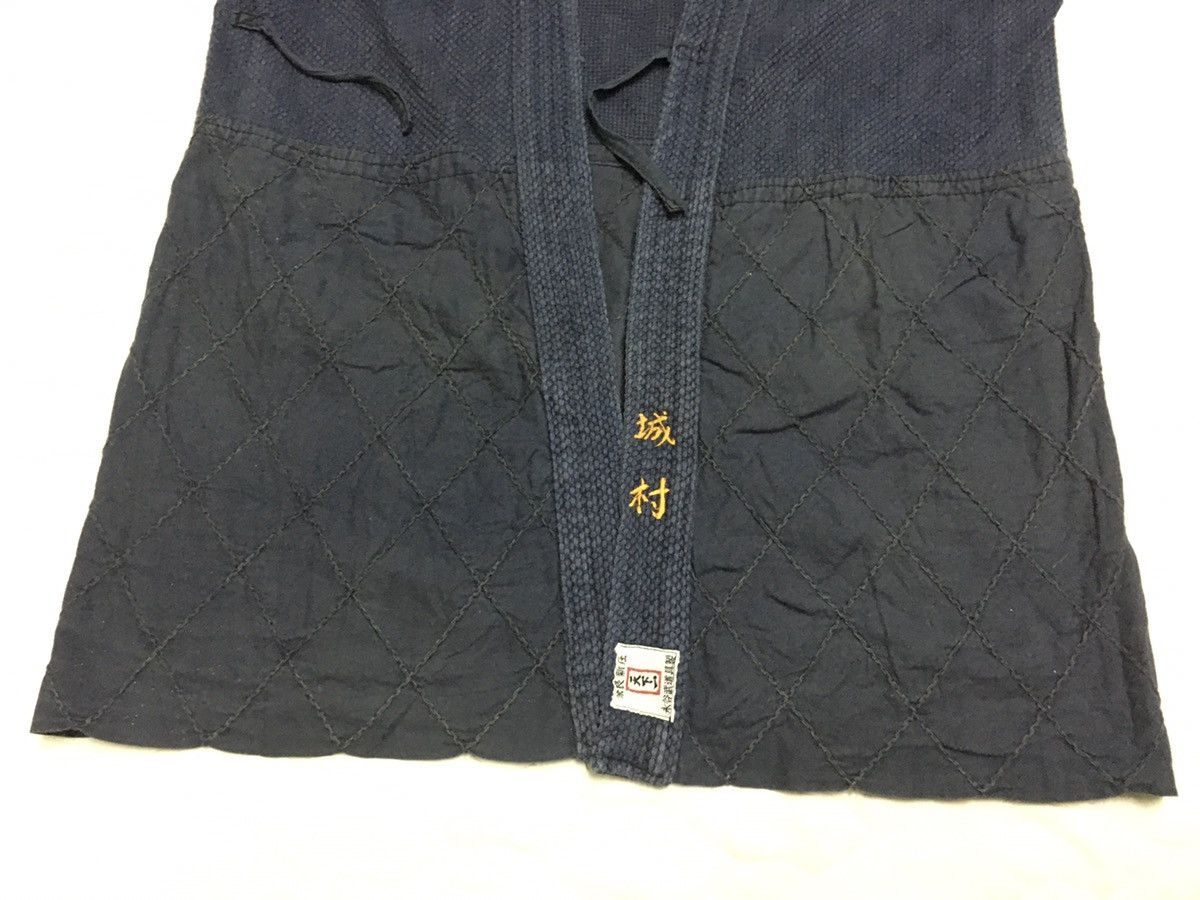 Indigo × Japanese Brand Japanese Aizome Boro Indigo Sakiori Narogi Inspired kapital Size US L / EU 52-54 / 3 - 9 Thumbnail