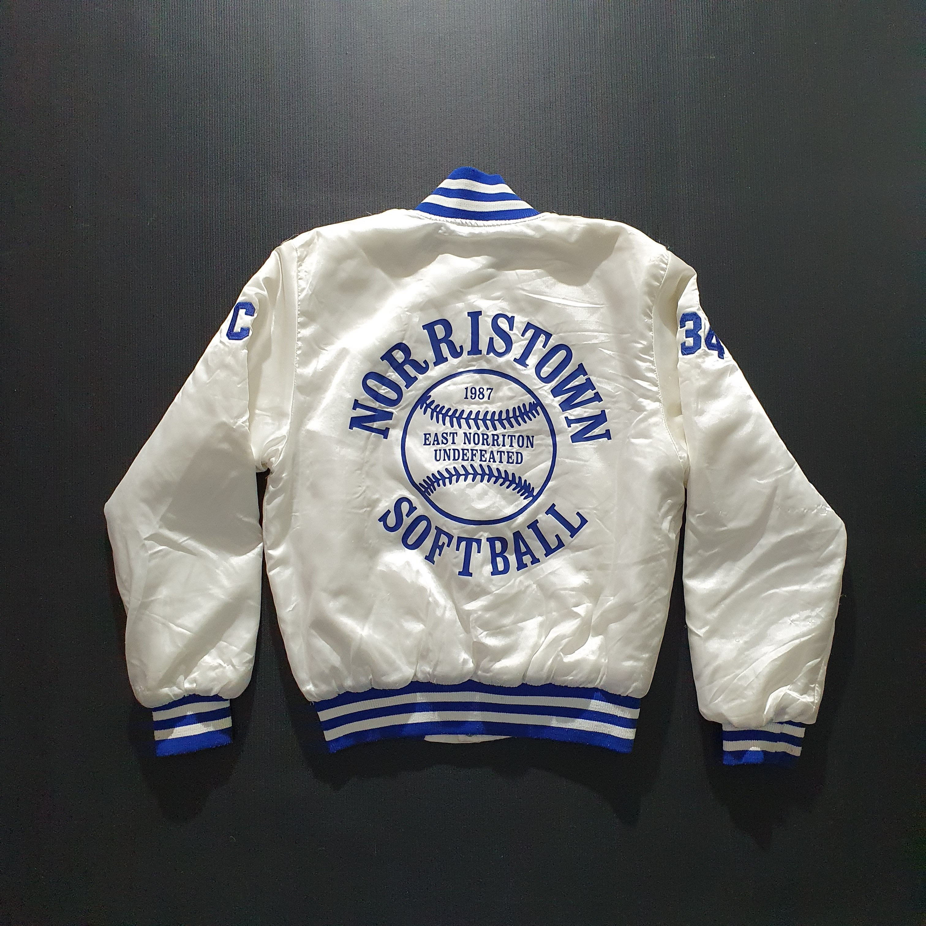 Vintage Rare 87s Vintage Softball Varsity Jacket NSL Size S / US 4 / IT 40 - 16 Thumbnail