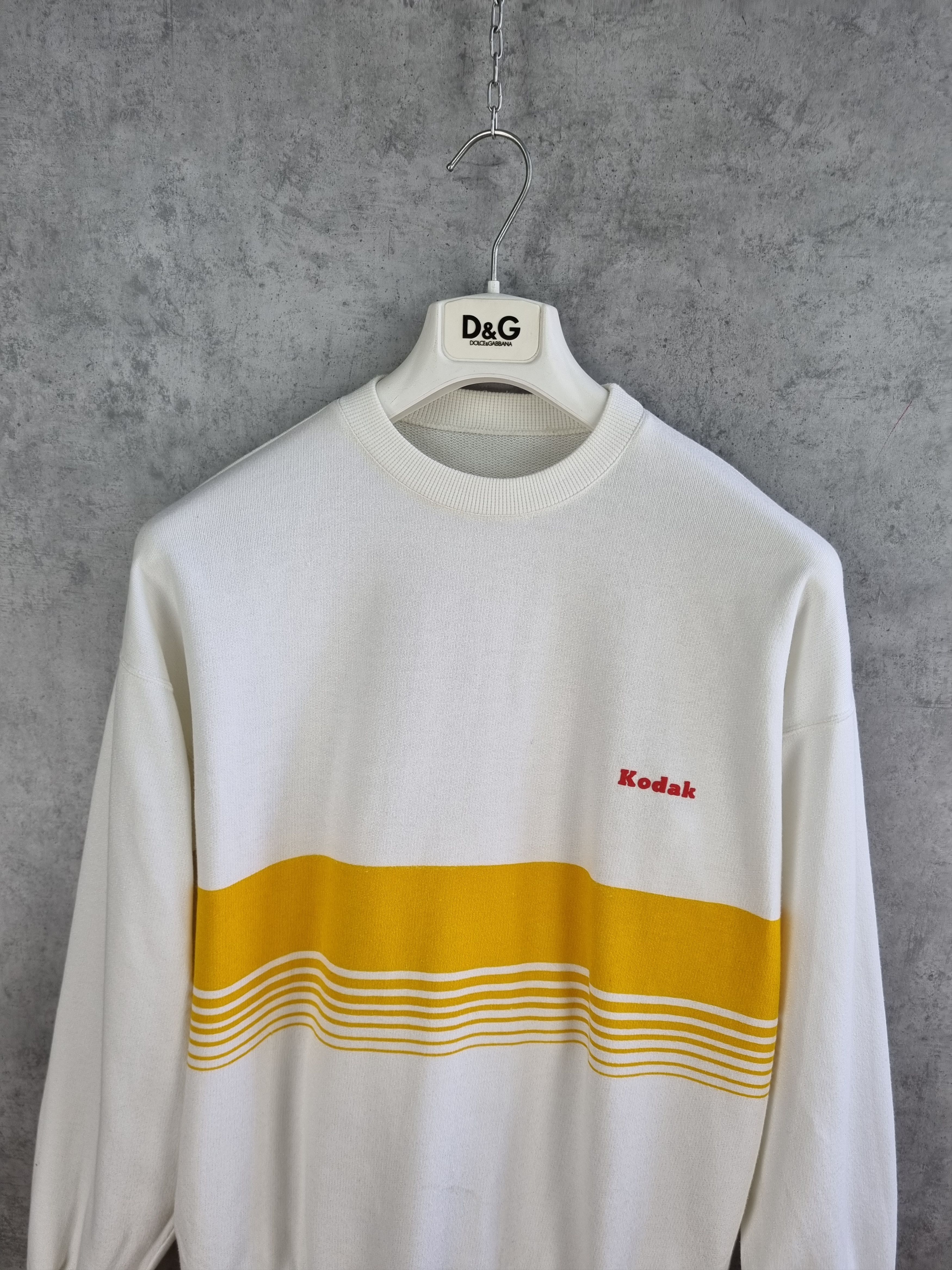 image of 90's Kodak Vintage Promo Sweatshirt in White, Men's (Size Medium)