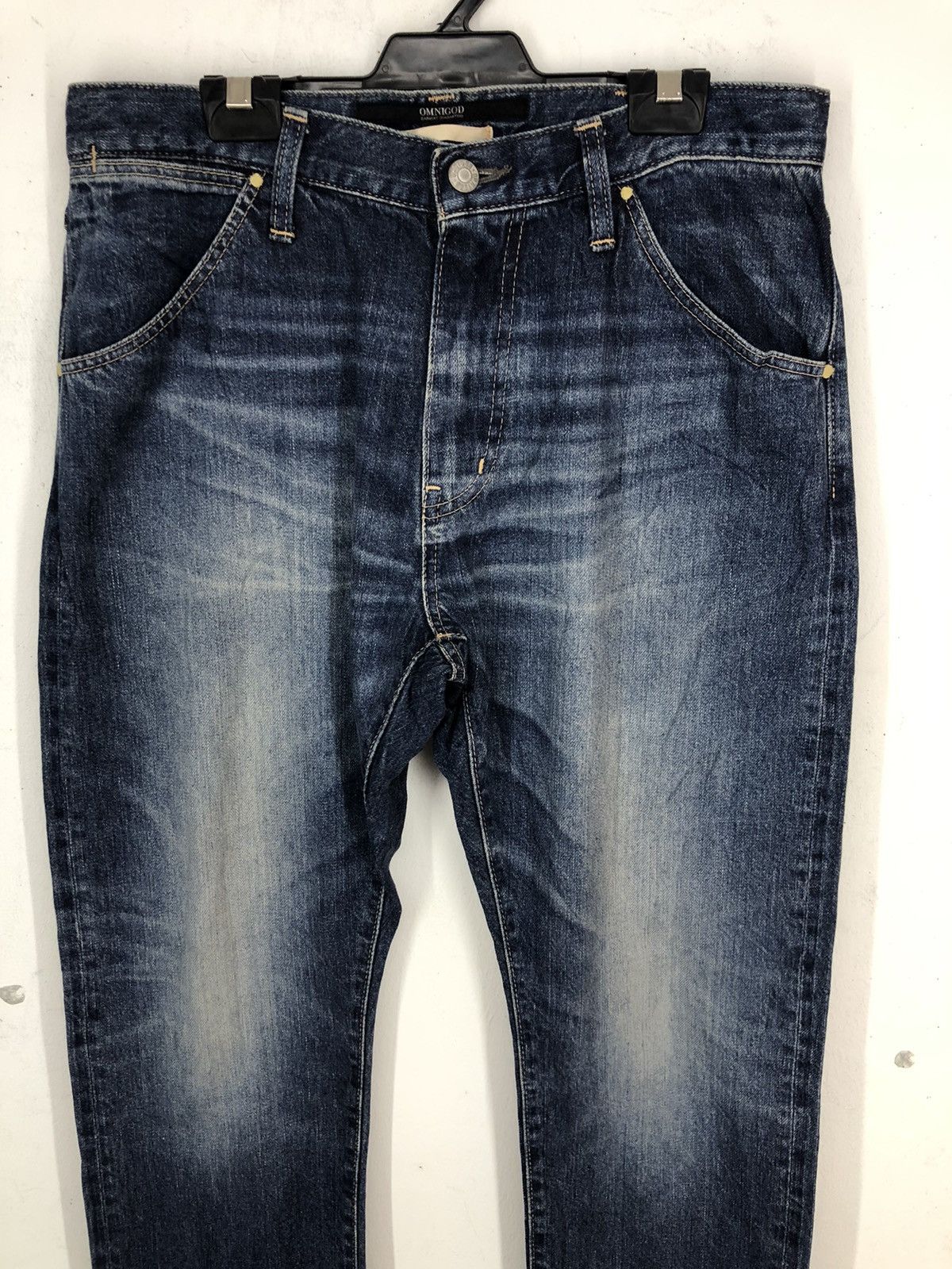 OMNIGOD Omnigod Selvedge Faded Blue Jeans Size US 32 / EU 48 - 3 Thumbnail