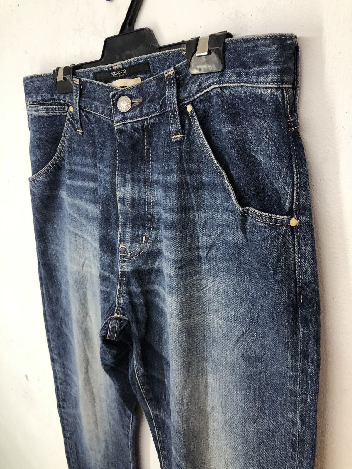 OMNIGOD Omnigod Selvedge Faded Blue Jeans Size US 32 / EU 48 - 6 Thumbnail
