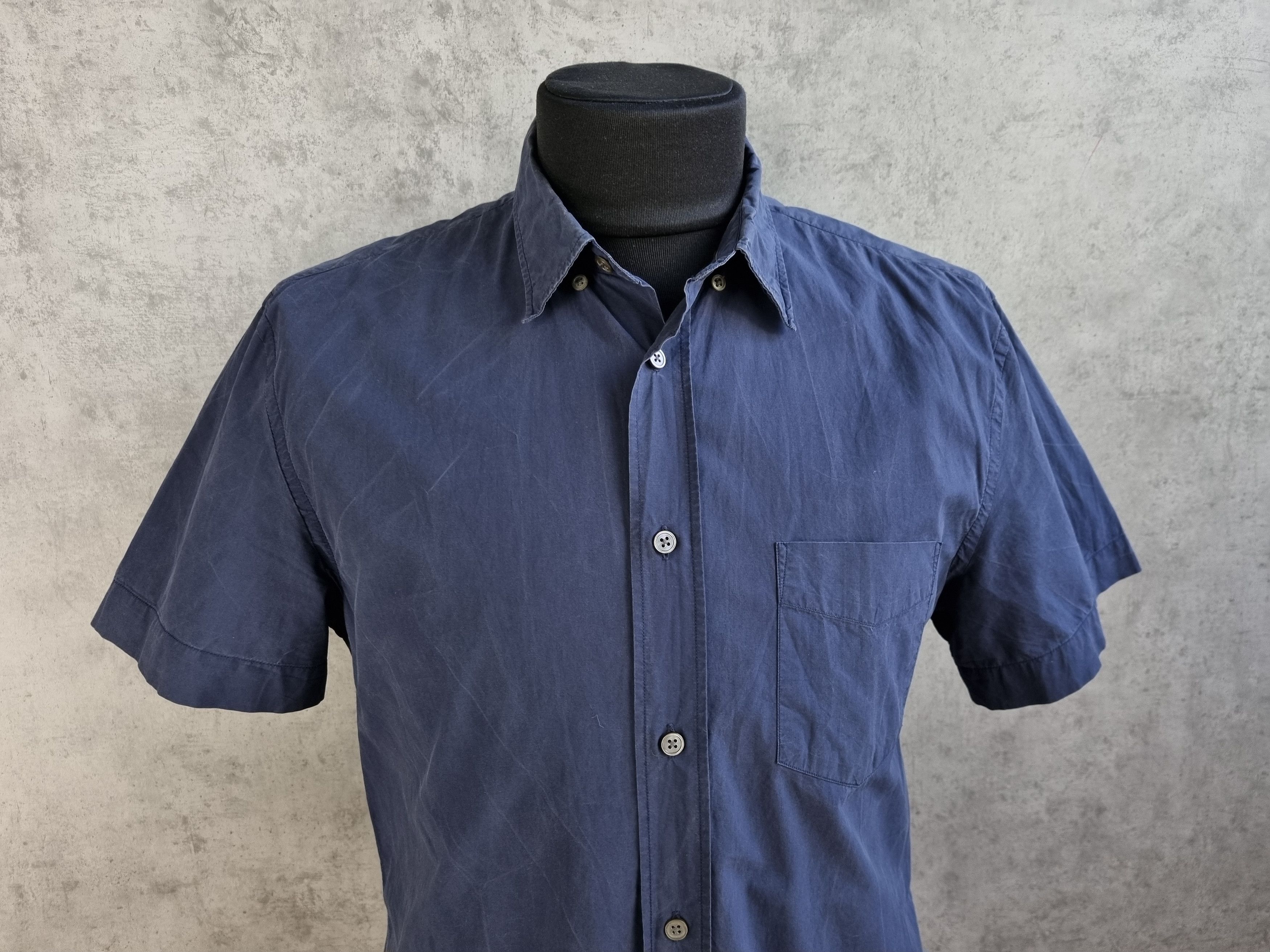 Acne Studios Acne Studios Navy Fade Classic Shirt Size US M / EU 48-50 / 2 - 6 Thumbnail