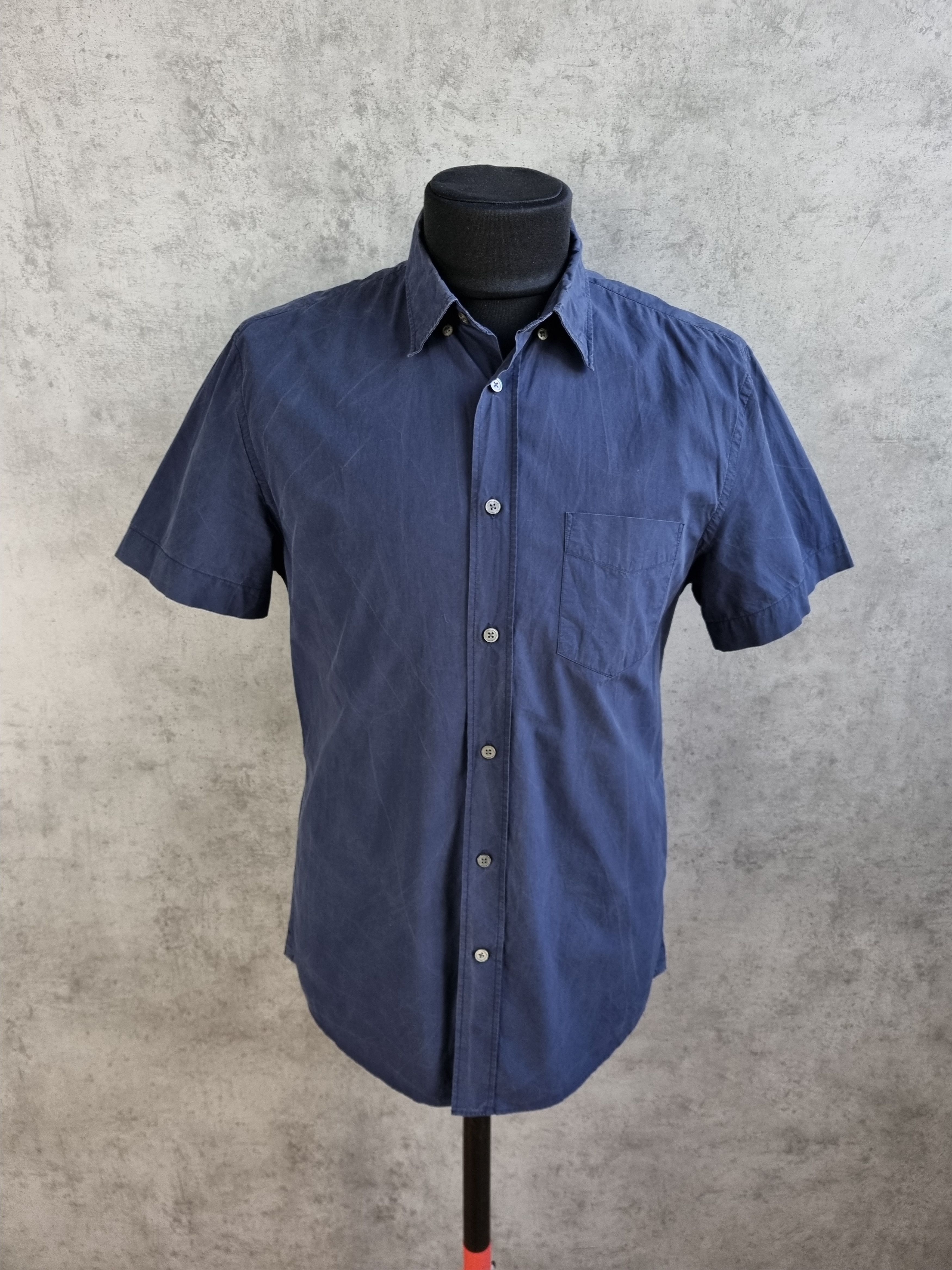 Acne Studios Acne Studios Navy Fade Classic Shirt Size US M / EU 48-50 / 2 - 1 Thumbnail