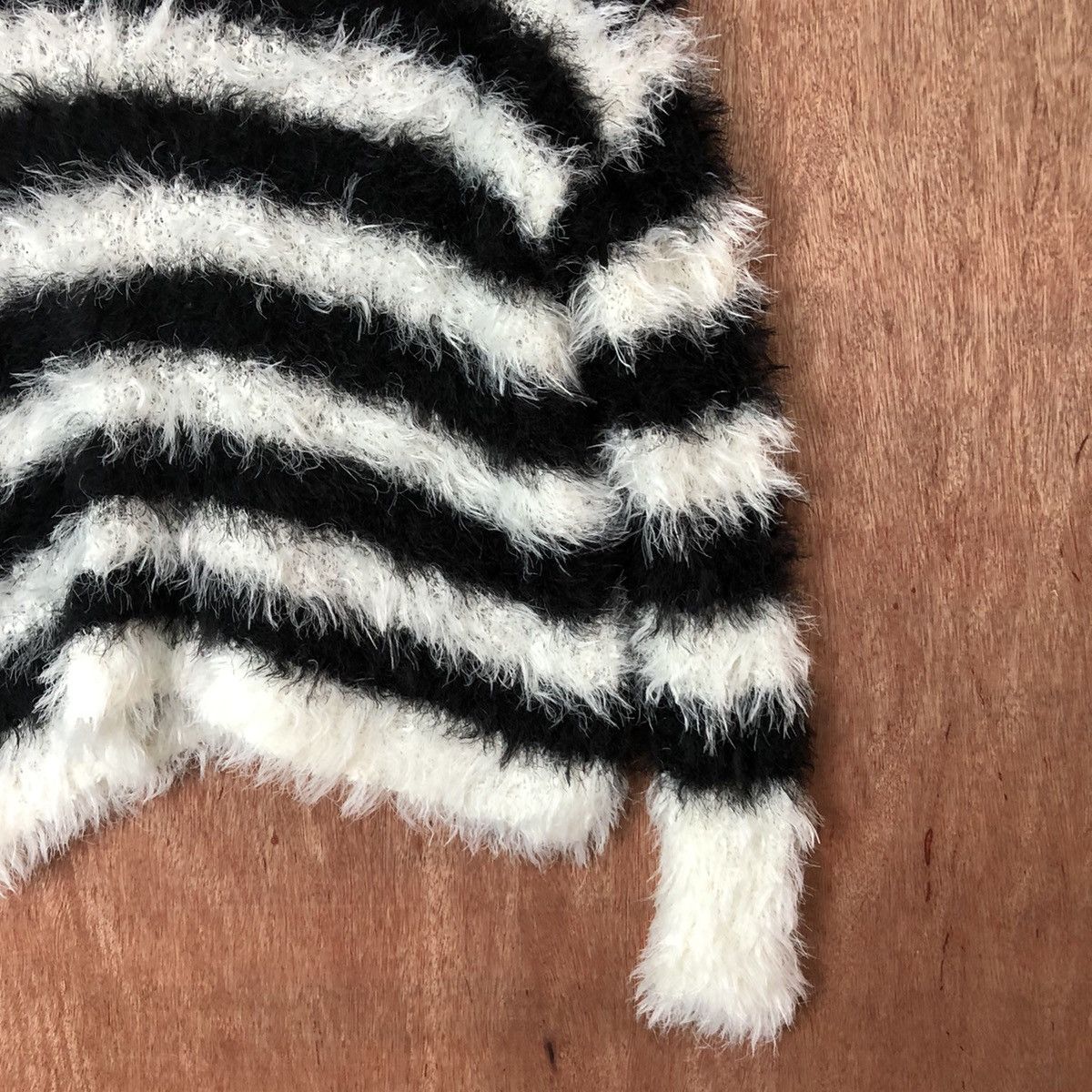 Homespun Knitwear DL Japan stripe Shaggy Fur Mohair Knitwear buang tag #6478 Size US M / EU 48-50 / 2 - 10 Thumbnail