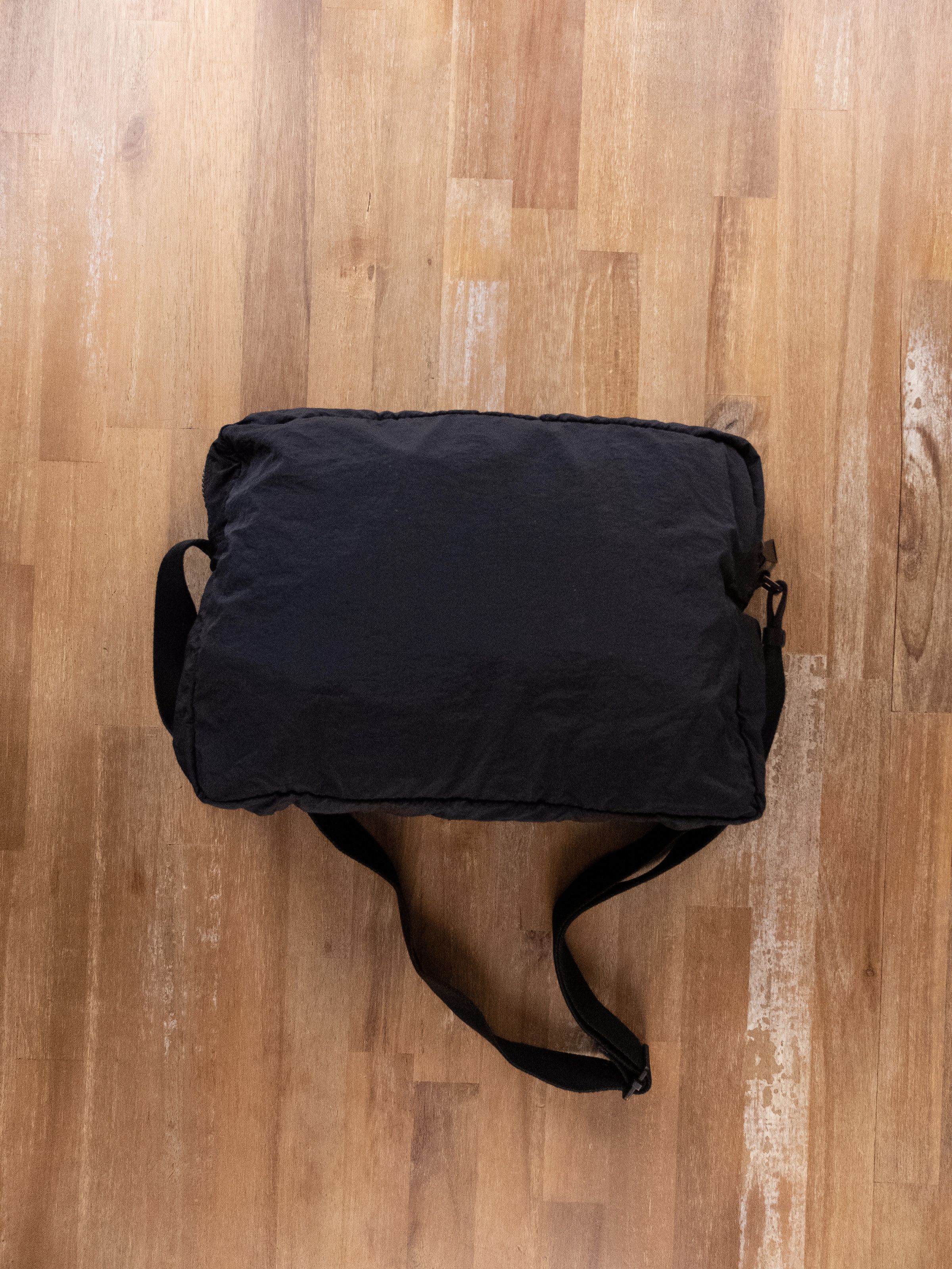 Bottega Veneta BOTTEGA VENETA black foldable leather nylon messenger bag Size ONE SIZE - 10 Thumbnail