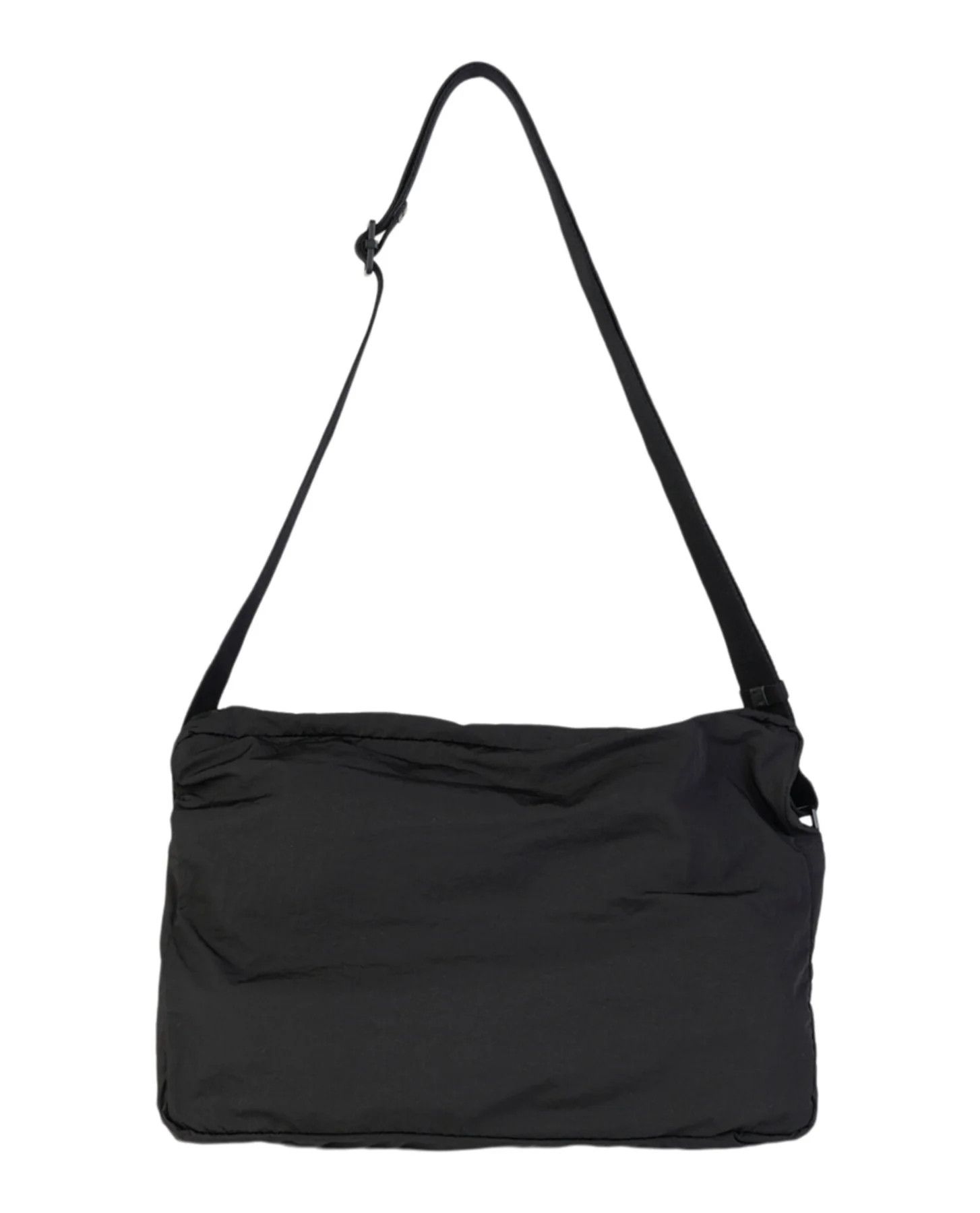 Bottega Veneta BOTTEGA VENETA black foldable leather nylon messenger bag Size ONE SIZE - 3 Thumbnail