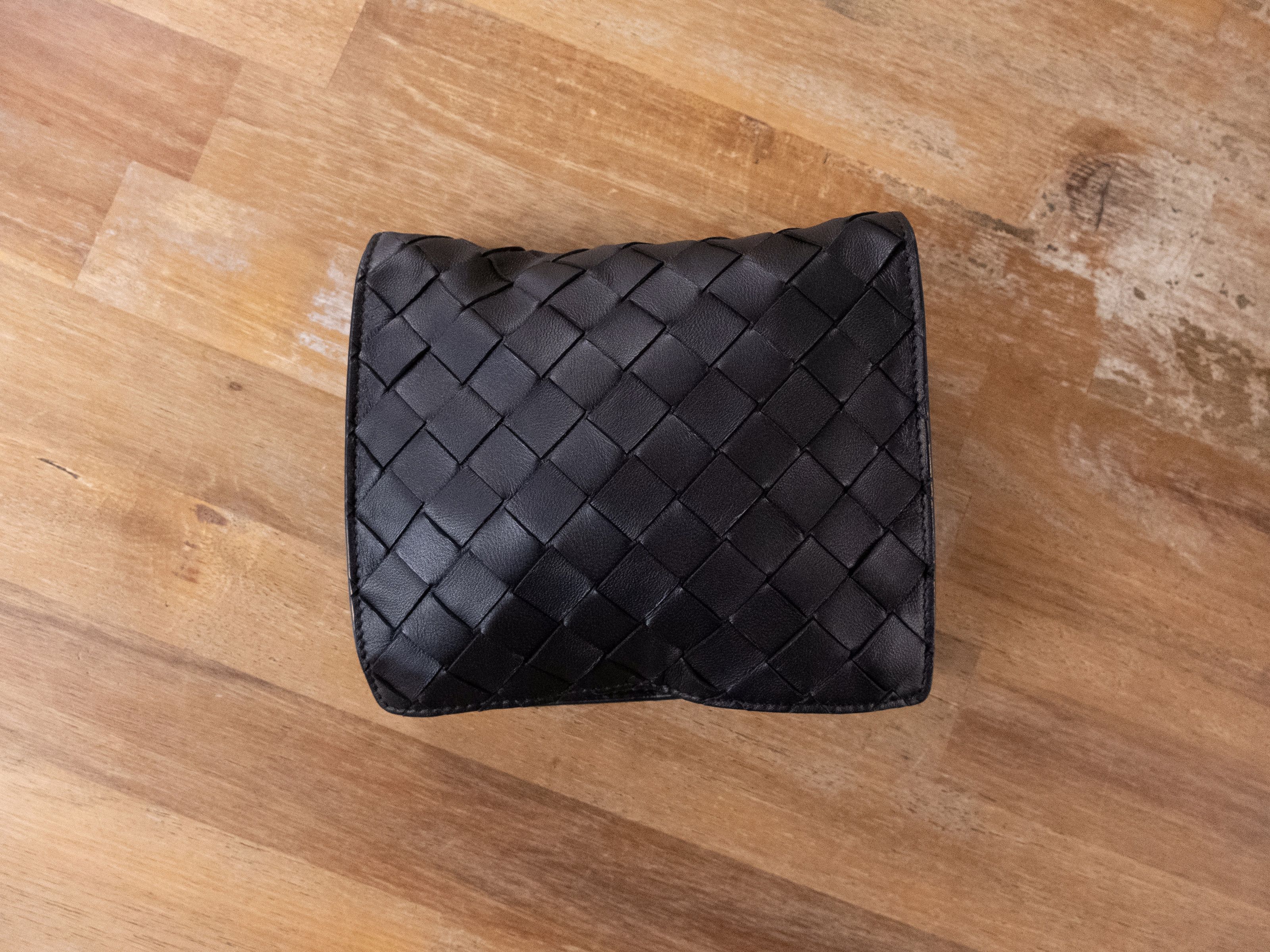 Bottega Veneta BOTTEGA VENETA black foldable leather nylon messenger bag Size ONE SIZE - 14 Thumbnail