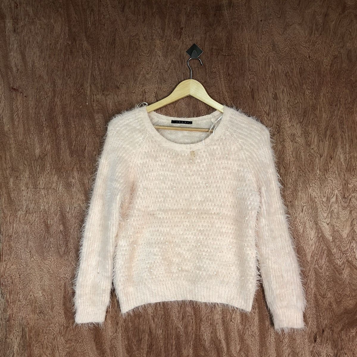 Japanese Brand IGNI Shag Shaggy Fur Mohair Knitwear #6726 Size S / US 4 / IT 40 - 1 Thumbnail