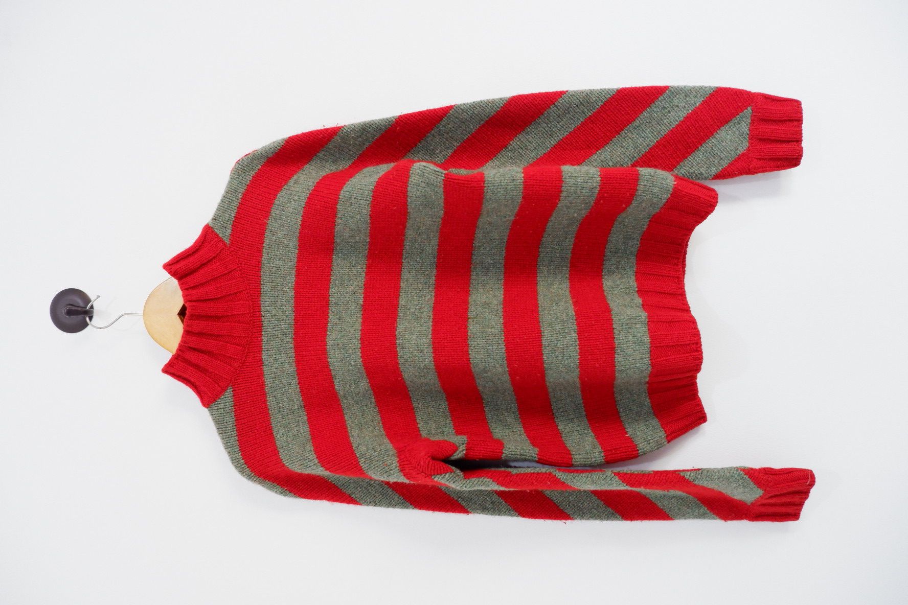 image of Jean Paul Gaultier Heavy Wool Knitted in Striped, Men's (Size Medium)