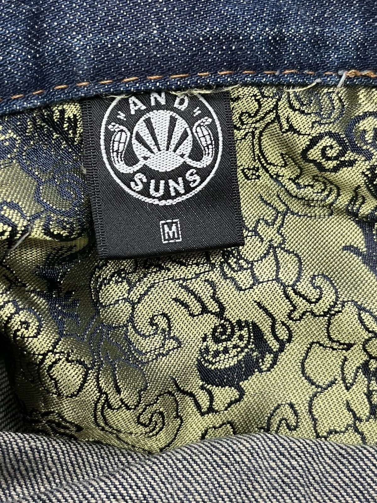 ANDSUNS 🔥DOPE🔥 ANDSUNS Peace Tokyo-Brooklyn Thrashed Denim Jeans Size US 32 / EU 48 - 18 Thumbnail