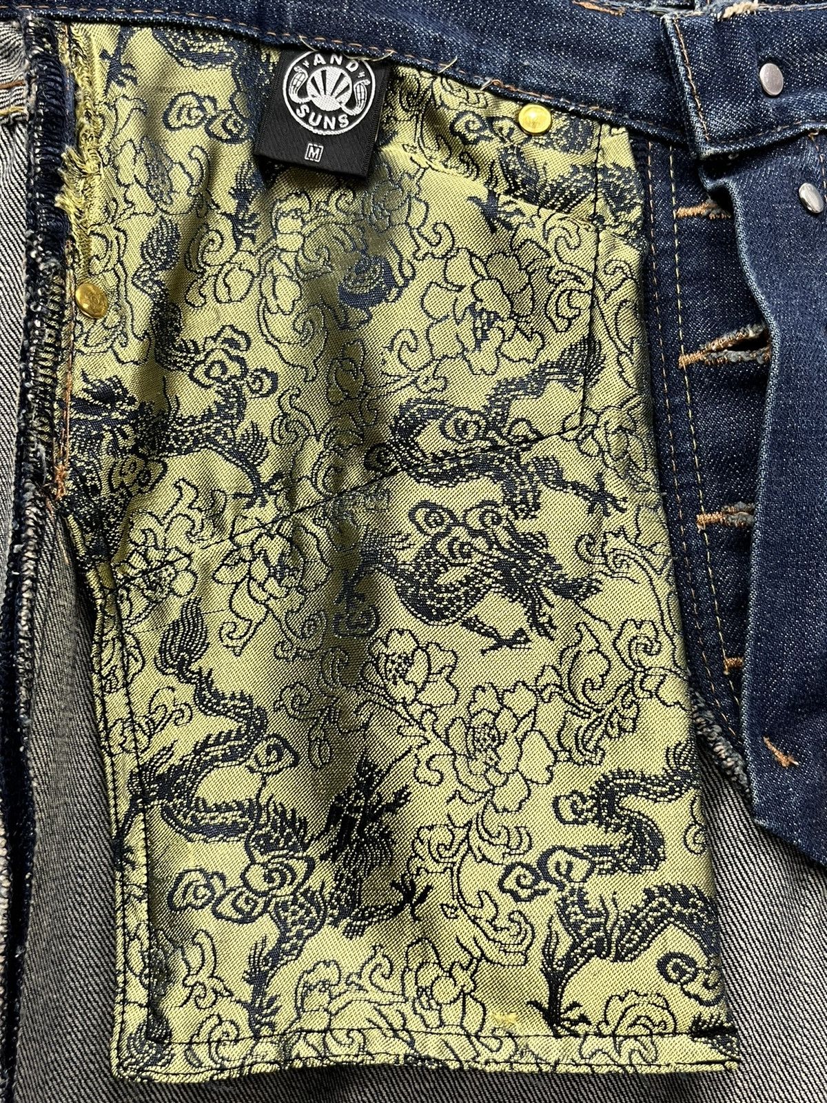 ANDSUNS 🔥DOPE🔥 ANDSUNS Peace Tokyo-Brooklyn Thrashed Denim Jeans Size US 32 / EU 48 - 23 Thumbnail