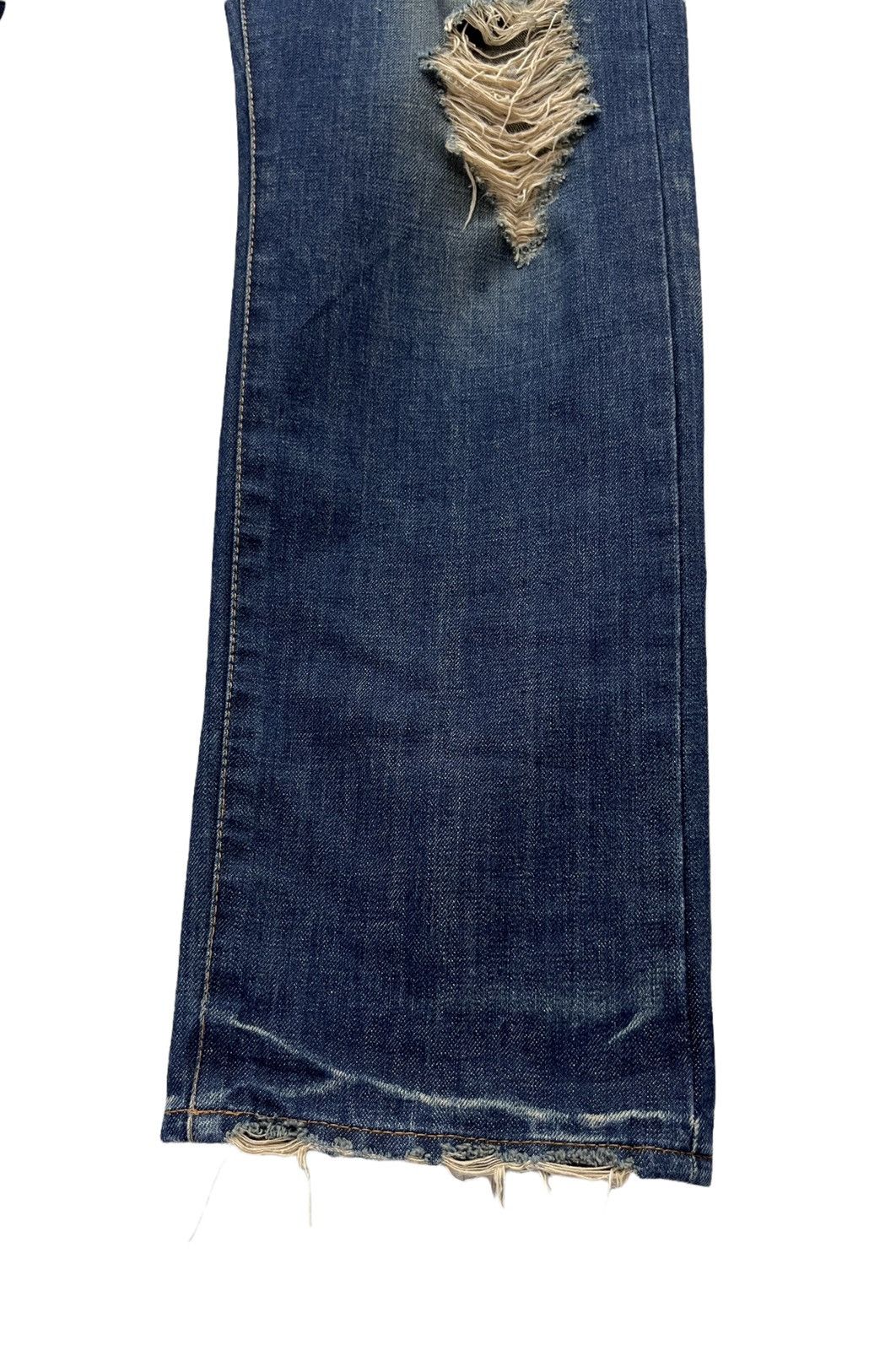 ANDSUNS 🔥DOPE🔥 ANDSUNS Peace Tokyo-Brooklyn Thrashed Denim Jeans Size US 32 / EU 48 - 15 Thumbnail