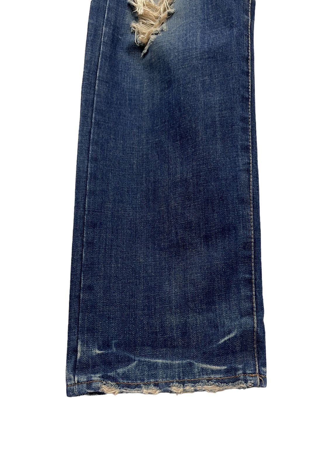 ANDSUNS 🔥DOPE🔥 ANDSUNS Peace Tokyo-Brooklyn Thrashed Denim Jeans Size US 32 / EU 48 - 14 Thumbnail