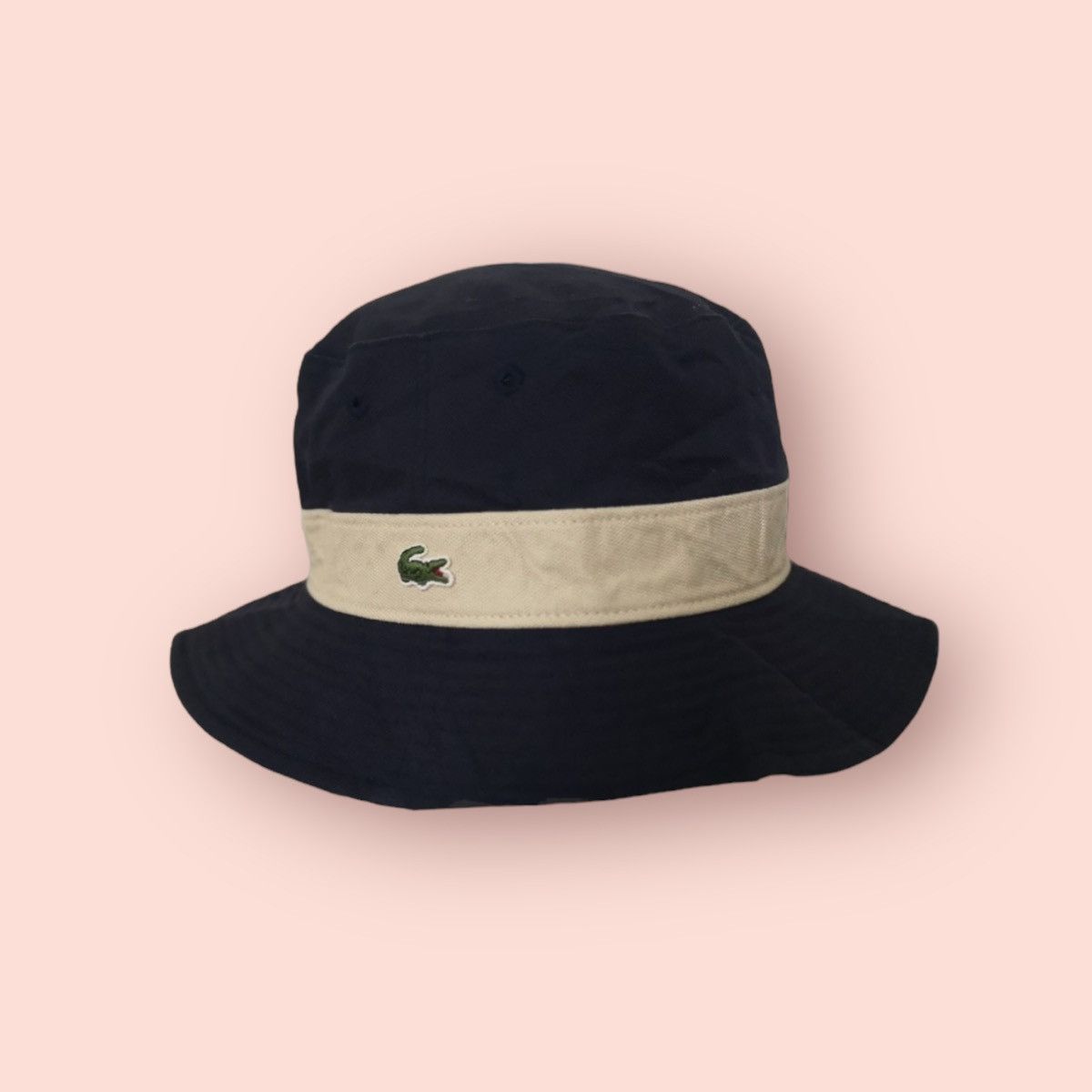 image of Vintage Lacoste Reversible Bucket Hat Japan in Green/Blue, Men's
