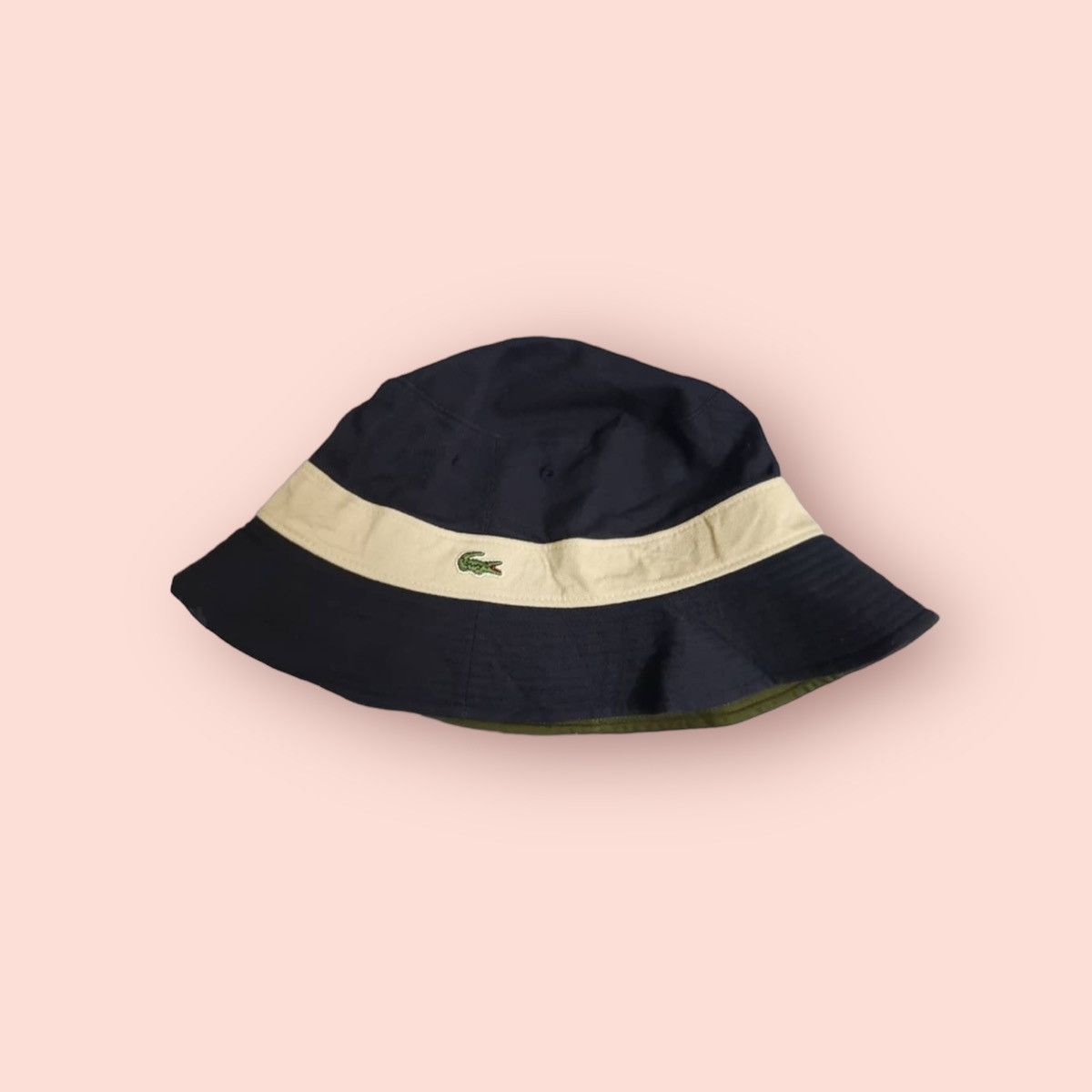 Japanese Brand × Lacoste VINTAGE LACOSTE REVERSIBLE BUCKET HAT JAPAN Size ONE SIZE - 4 Thumbnail